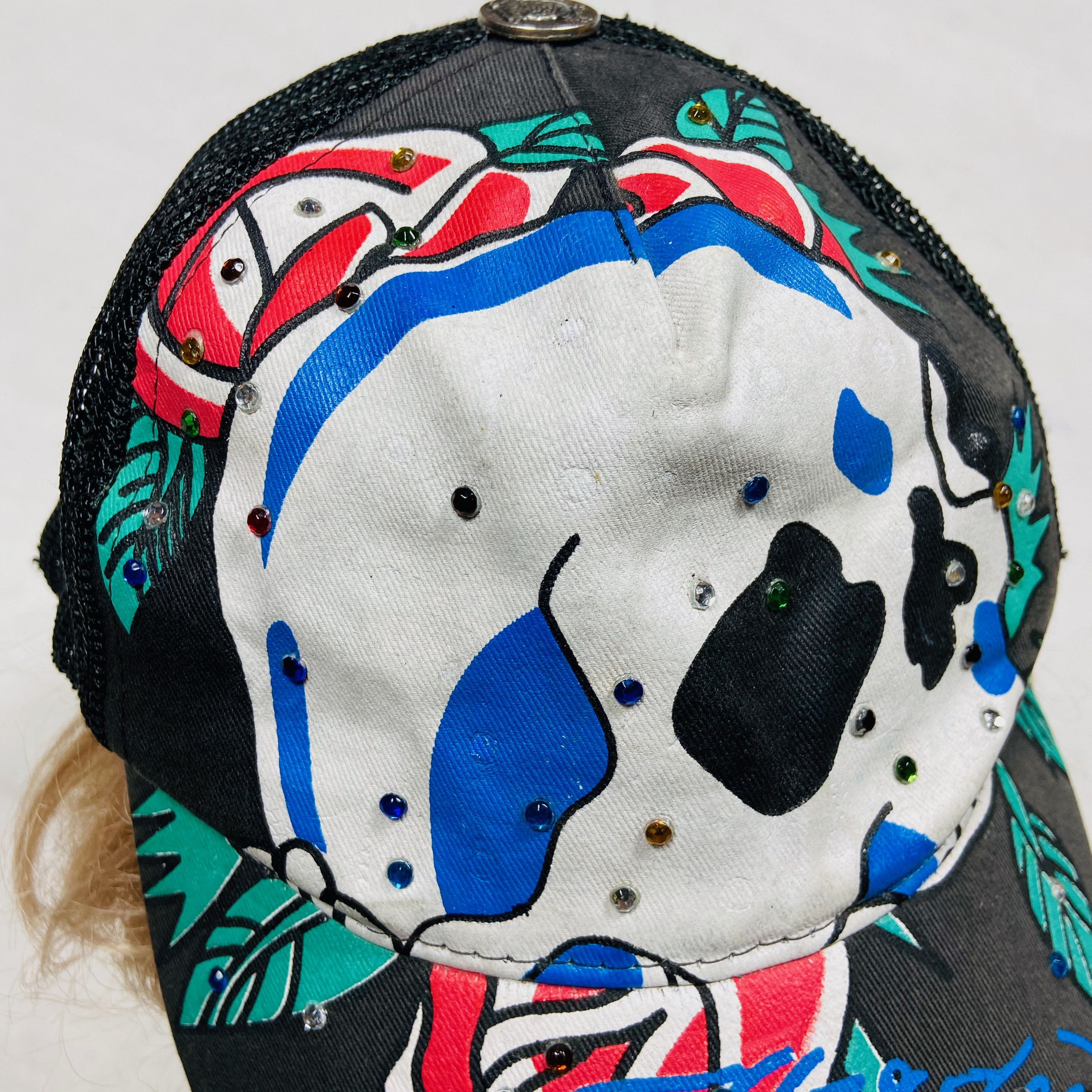 Christian Audigier ED HARDY CHRISTIAN AUDIGIER FADED VINTAGE SKULL CAP - № 4126 Size ONE SIZE - 4 Thumbnail
