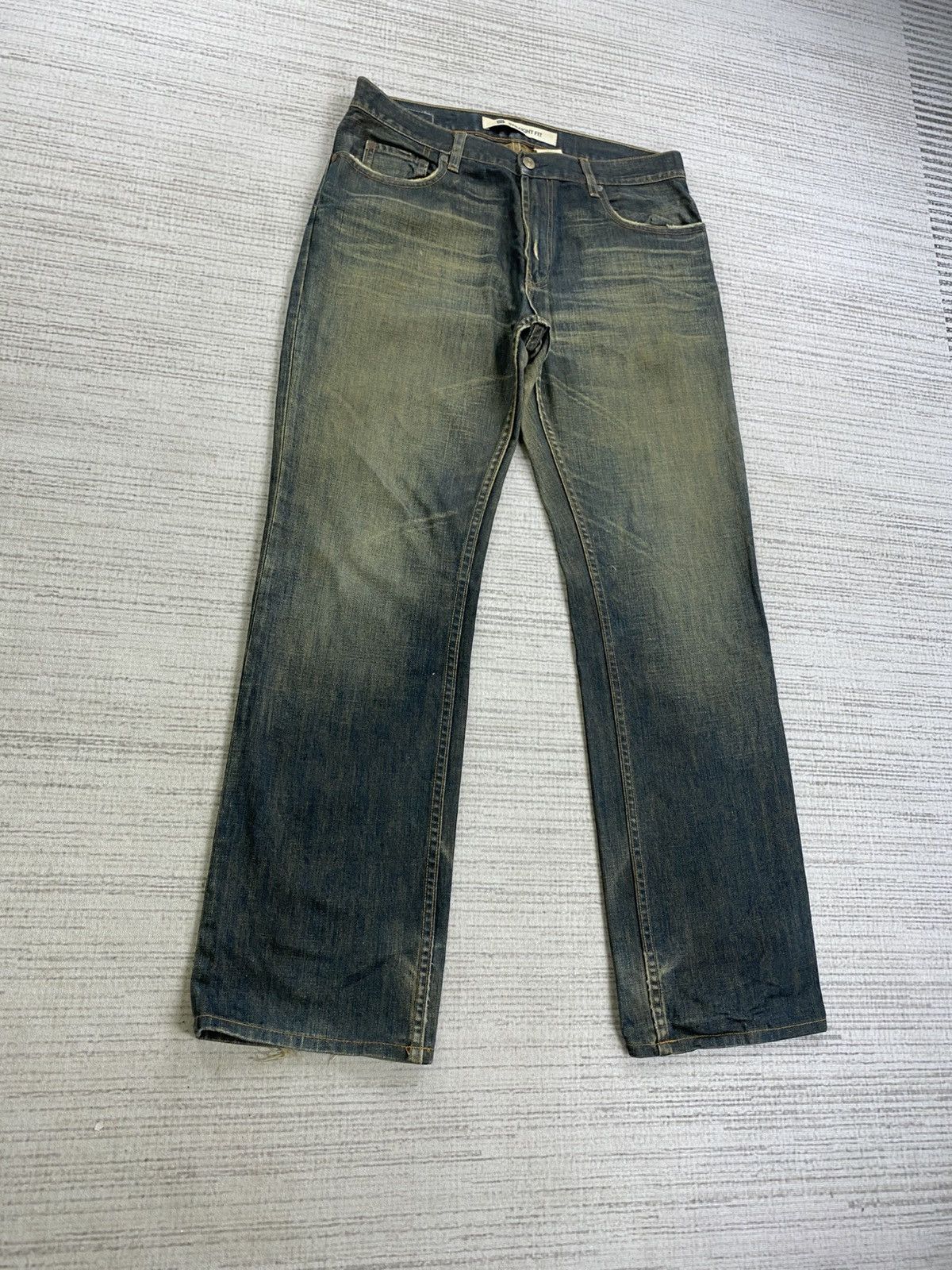 Gap × Le Grande Bleu (L.G.B.) × Vintage Vintage 90s Gap USA Straight Fit Distressed Pants Size US 34 / EU 50 - 3 Thumbnail