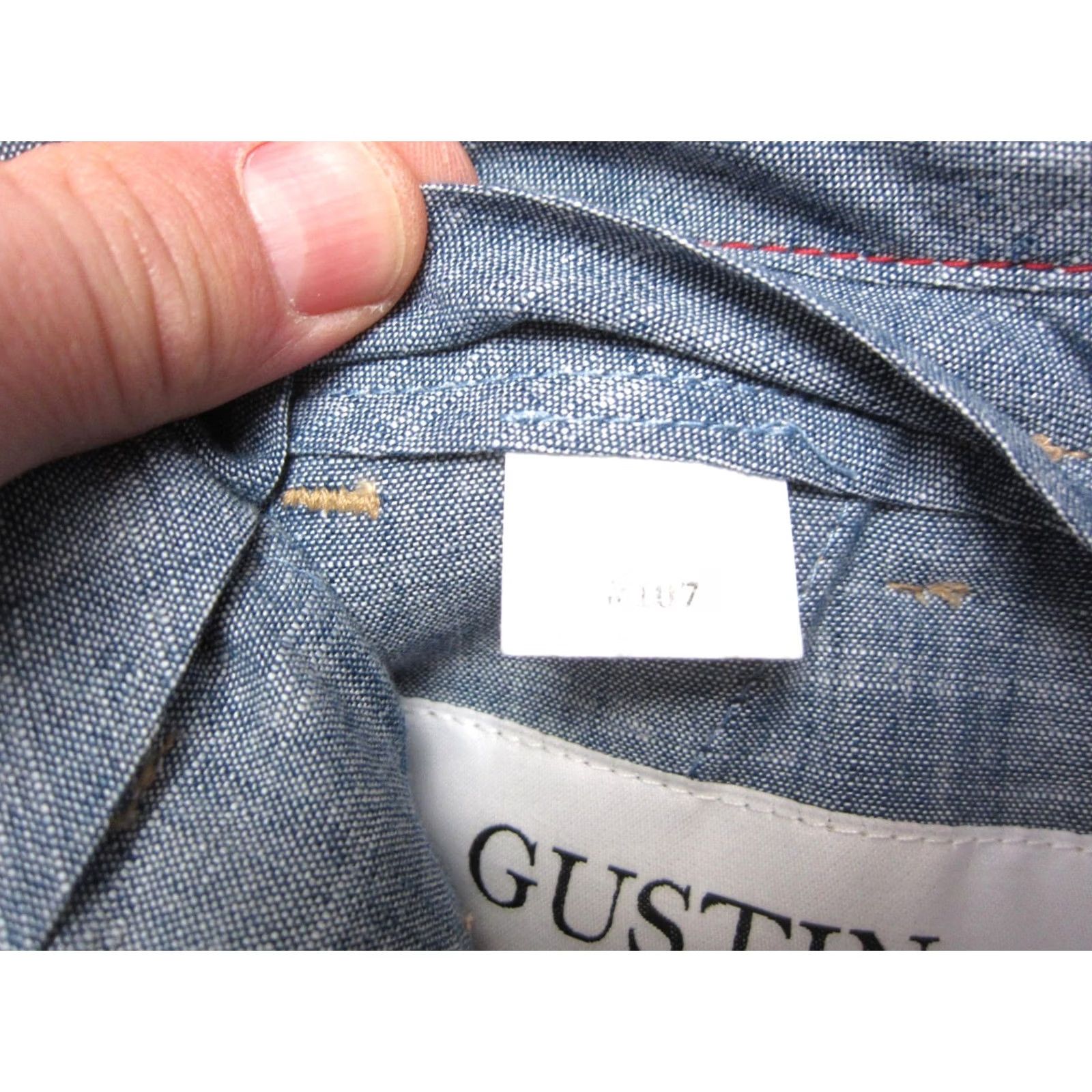 Gustin Gustin Pants Mens 31 Brown Slim Fit Washed Straight Chino Button Fly Made USA Size US 31 - 6 Thumbnail