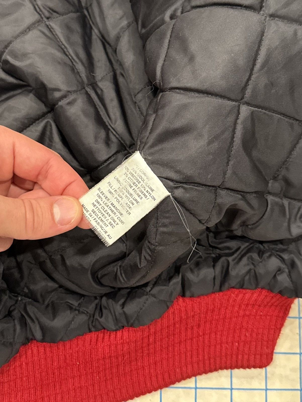 Vintage Vintage Canada Bomber Jacket Wool and Leather Fits Large Size US L / EU 52-54 / 3 - 8 Thumbnail