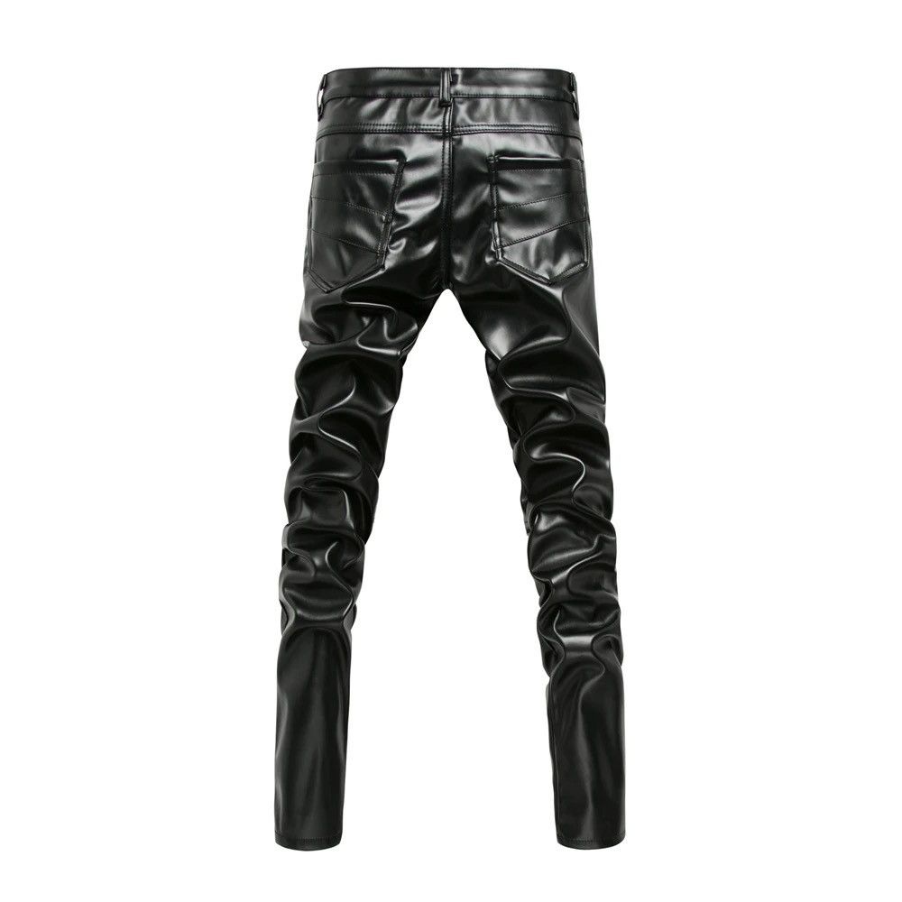Leather Slim Fit Leather PU Pant Size US 29 - 2 Thumbnail
