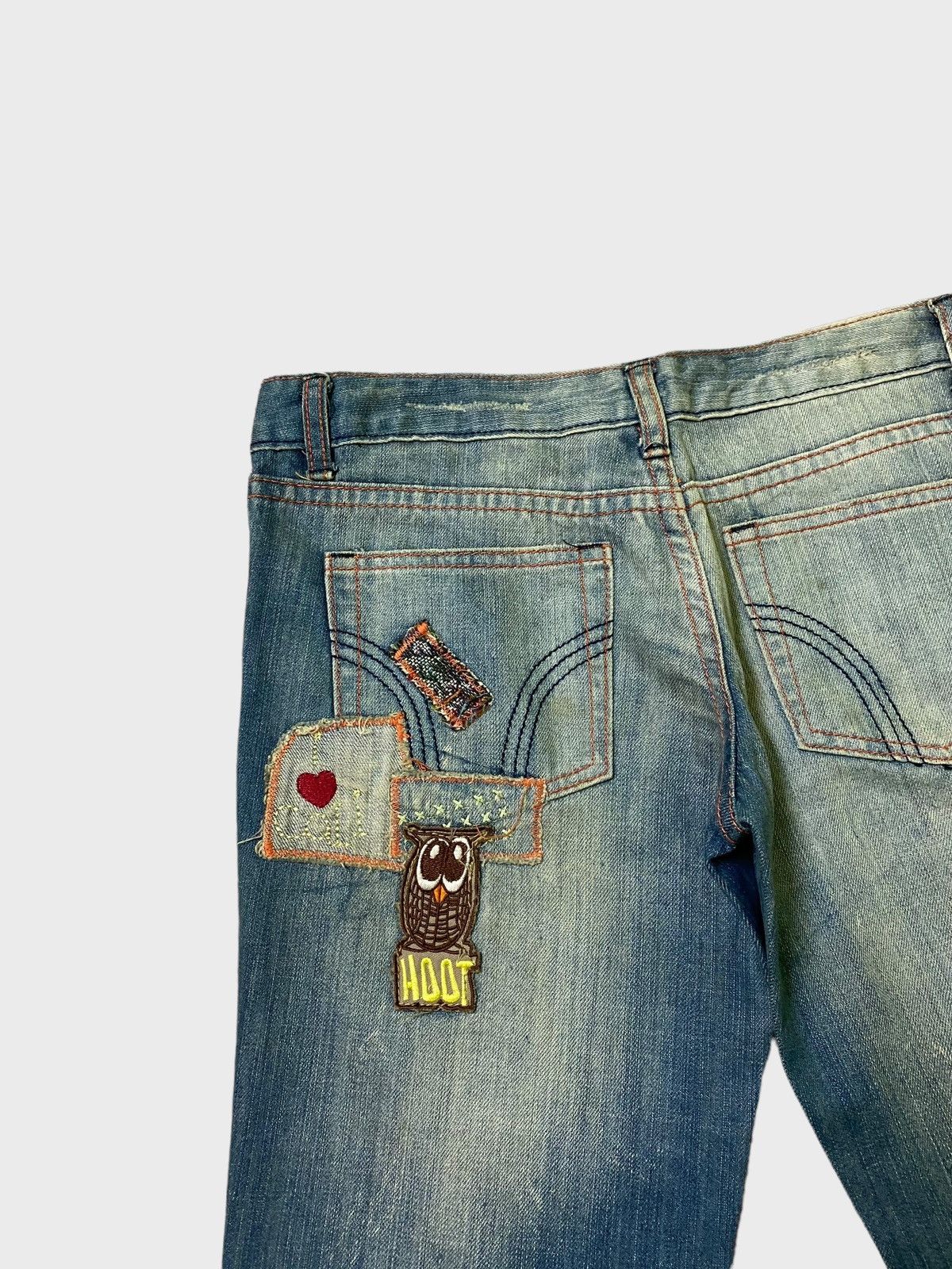 Hysteric Glamour × If Six Was Nine × Japanese Brand Flared W.M.Y.H Patches Kapital Style Low Rise Denim Jeans Size US 29 - 9 Thumbnail