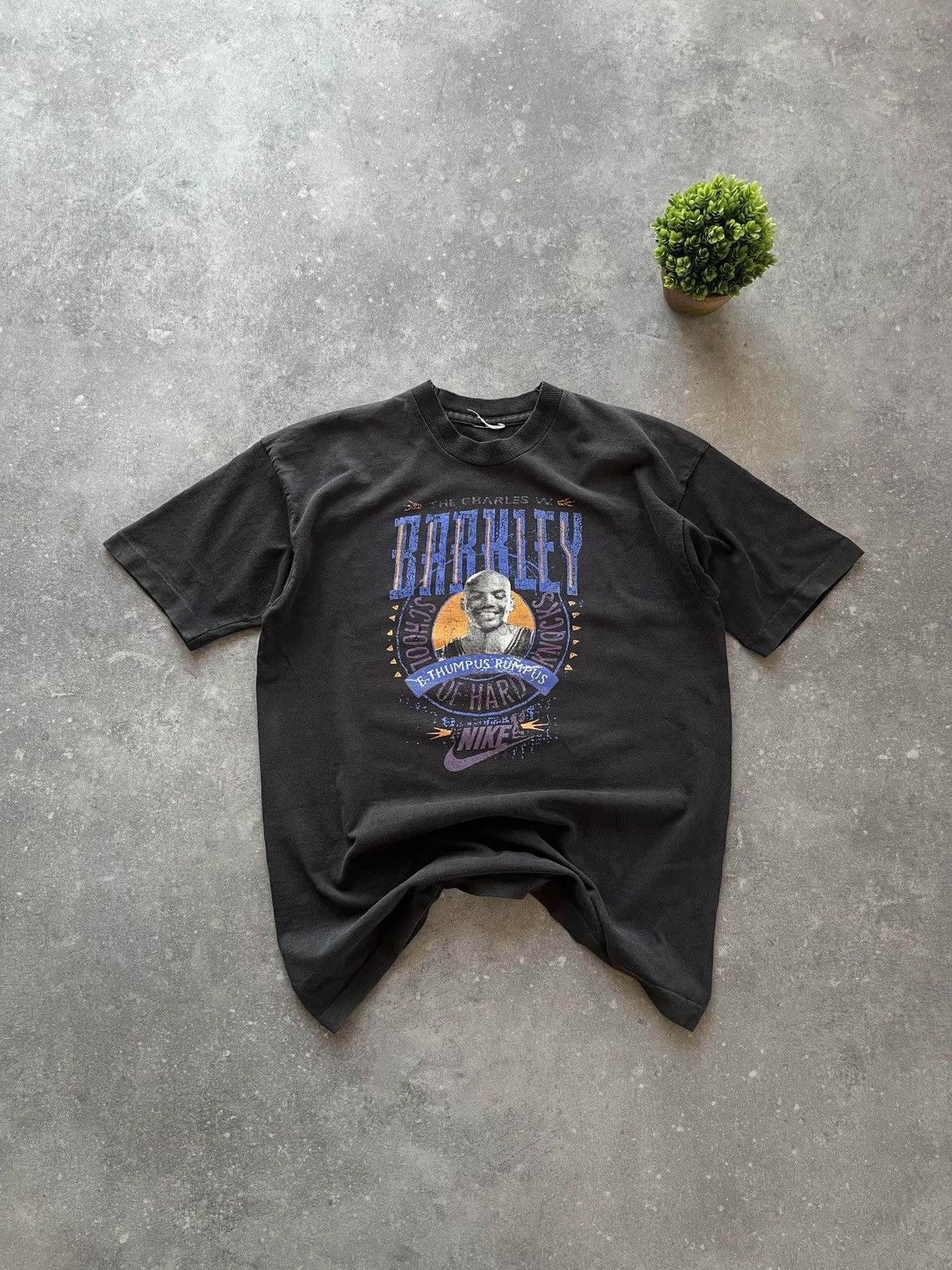 Nike Rare (!) Vintage 90s Nike x Charles Barkley T-shirt NBA Size US M / EU 48-50 / 2 - 1 Thumbnail