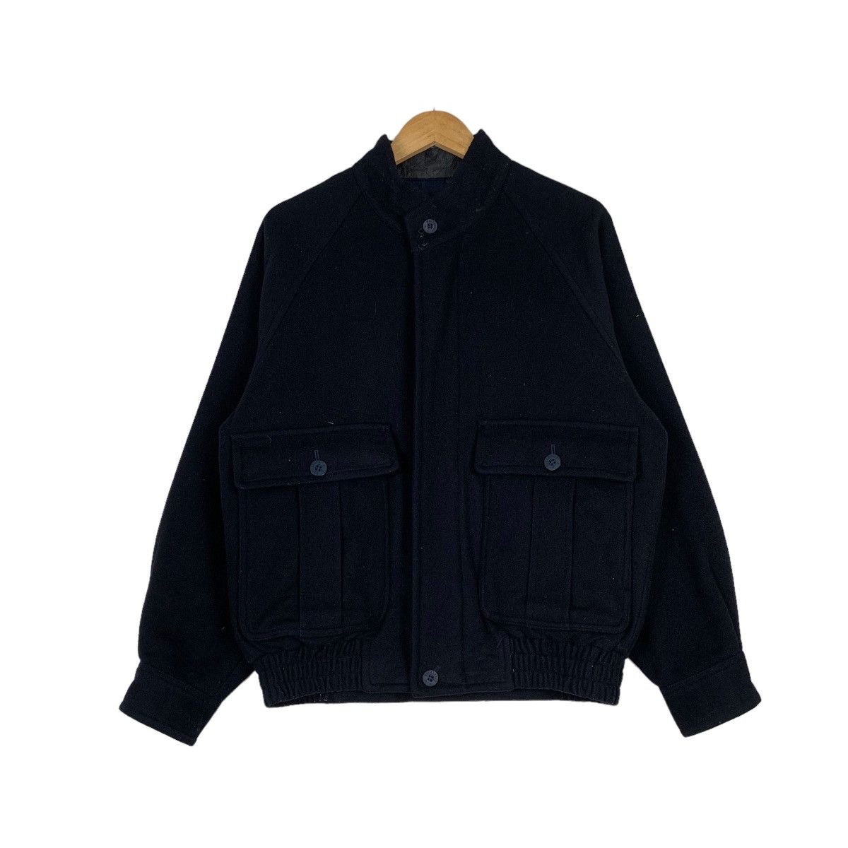 WOODHOUSE Black Wool Jacket Type A2 #1153-C53