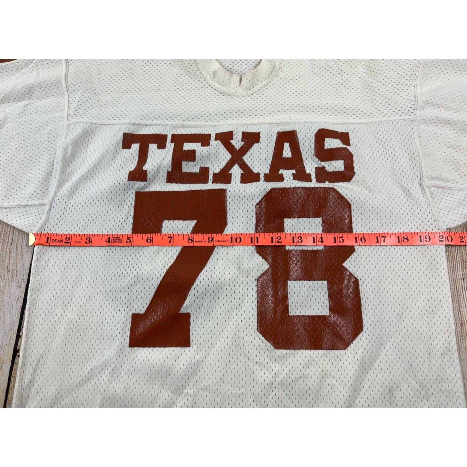 Vintage VINTAGE Medalist Jersey Texas Football White Orange #78 L Men White Jersey Football Texas 90s VINTAGE Size US L / EU 52-54 / 3 - 4 Thumbnail