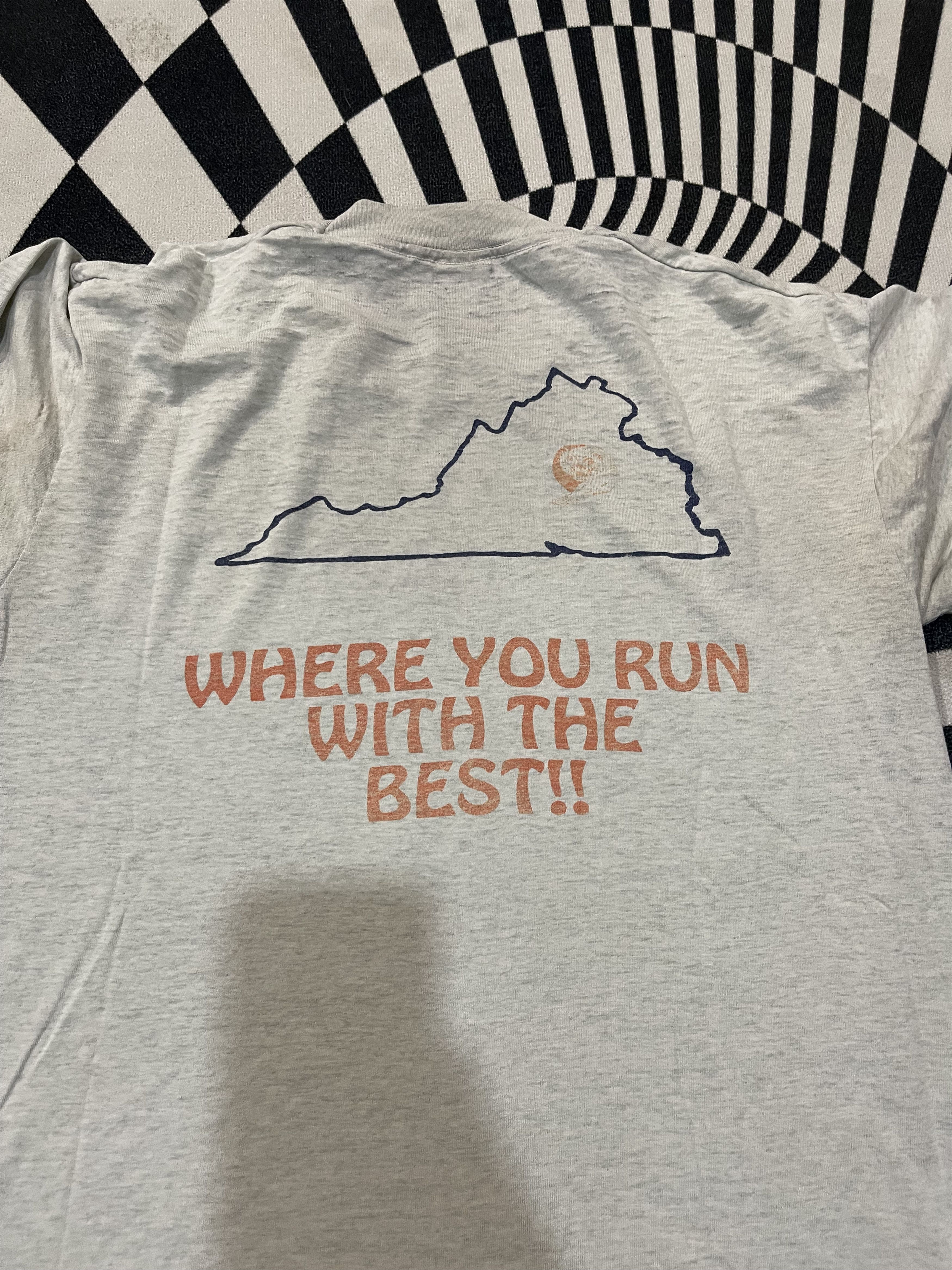 Vintage Vintage 90s Wolverine Invitational Virginia Running Tee Size US L / EU 52-54 / 3 - 3 Thumbnail