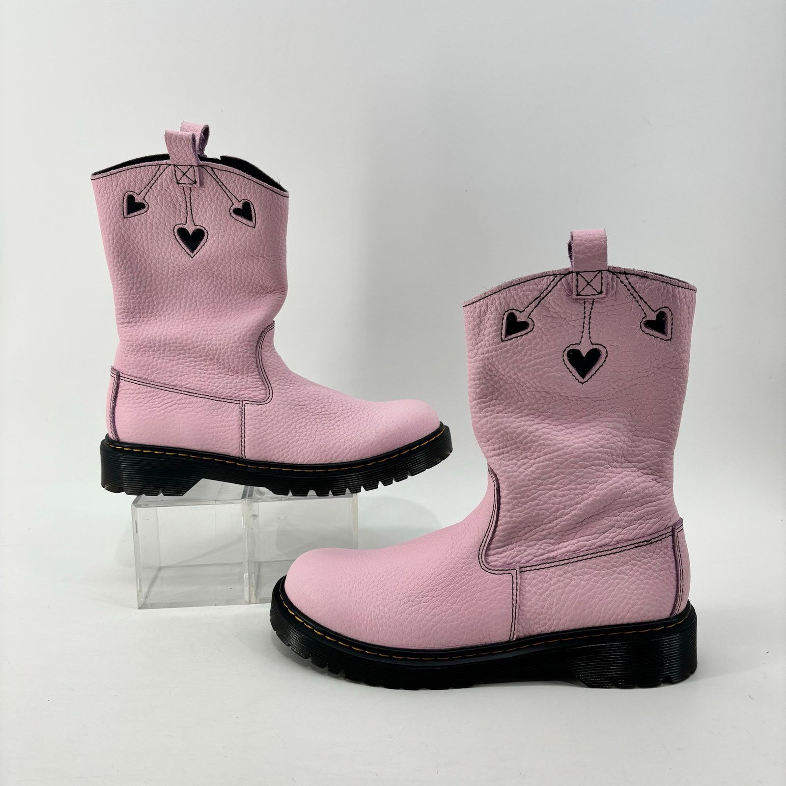 Dr. Martens Dr Martens Womens Size 7 Bex P-O Boots Cowgirl Hearts Chunky Size US 7 / IT 37 - 3 Thumbnail