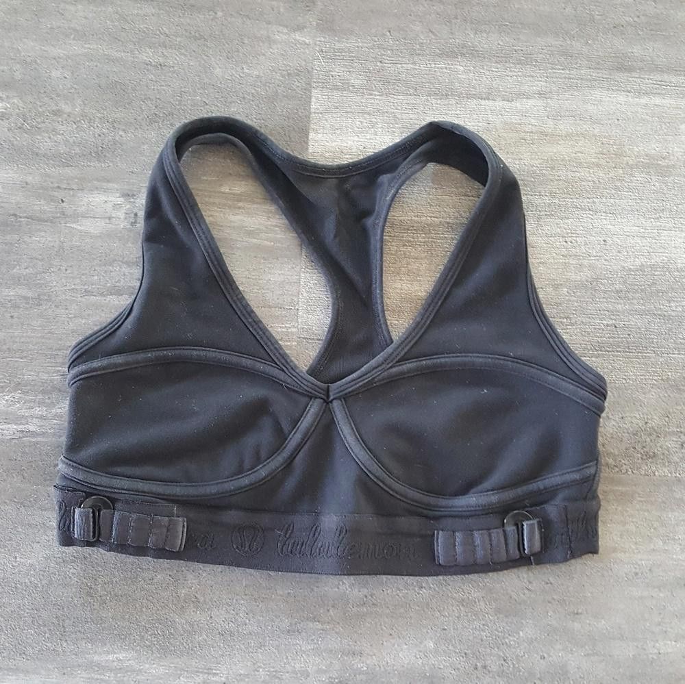 Lululemon Black Racerback Lululemon Sport Bra Size ONE SIZE - 1 Thumbnail