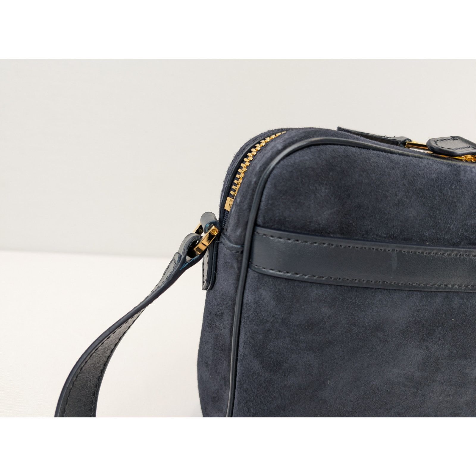 Tom Ford o1rshd1 Logo-Embossed Leather Messenger Bag in Navy Size ONE SIZE - 12 Thumbnail