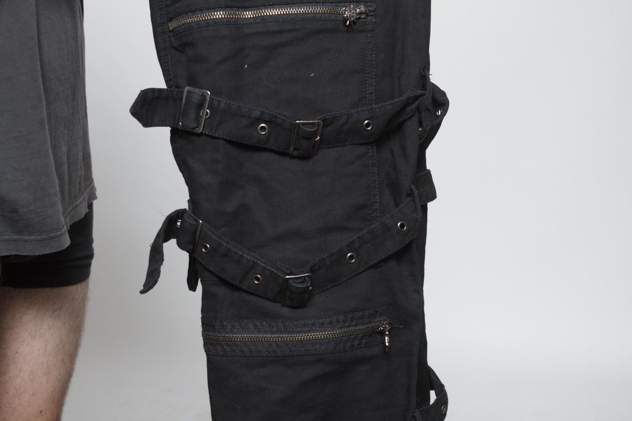 Japanese Brand BLACK TECHNICAL BONDAGE STRAP PANTS BY QUEEN OF DARKNESS Size US 34 / EU 50 - 6 Thumbnail