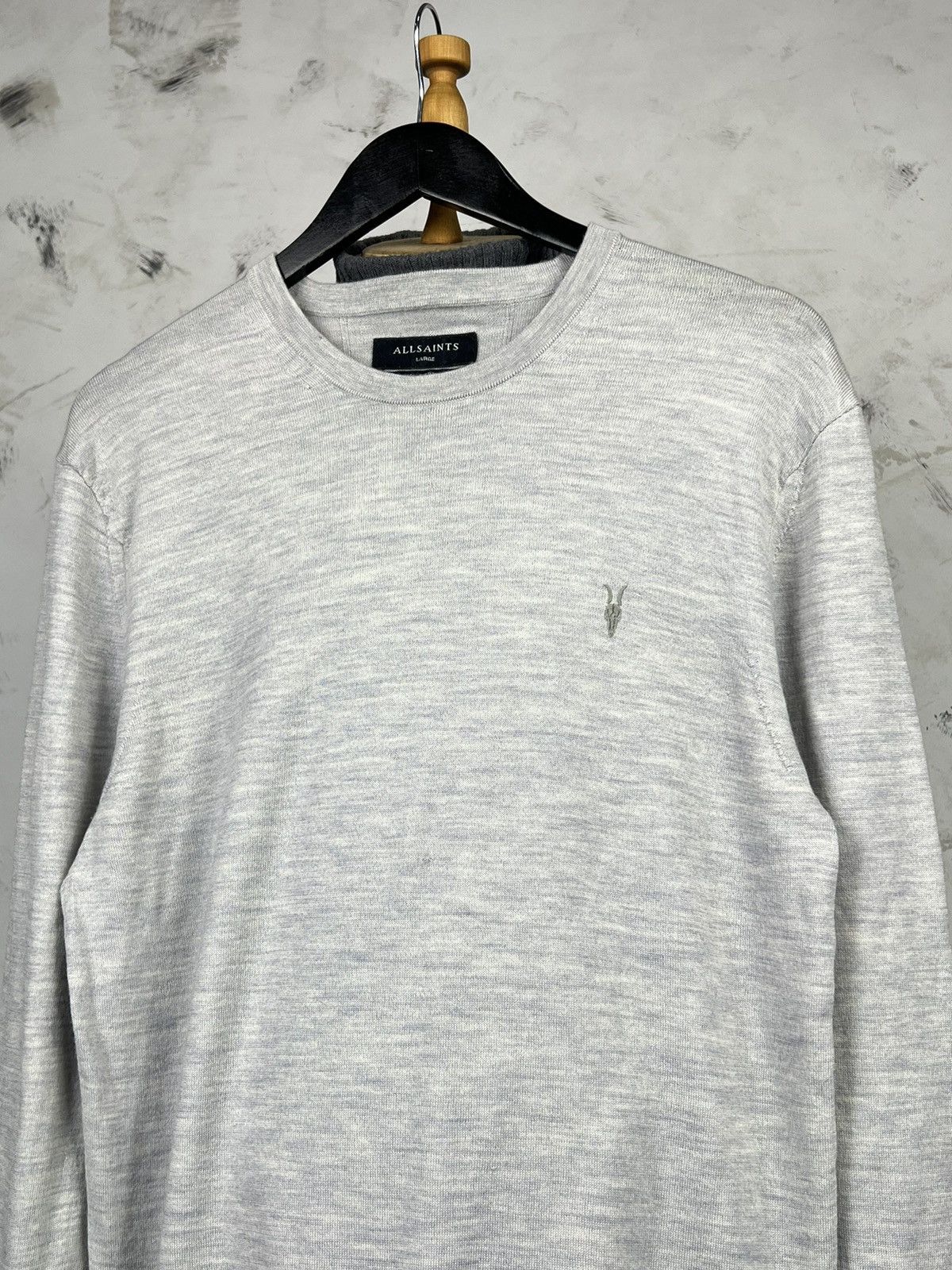 Allsaints AllSaints Merino Wool Crewneck Sweater Size M - L Size US L / EU 52-54 / 3 - 2 Thumbnail