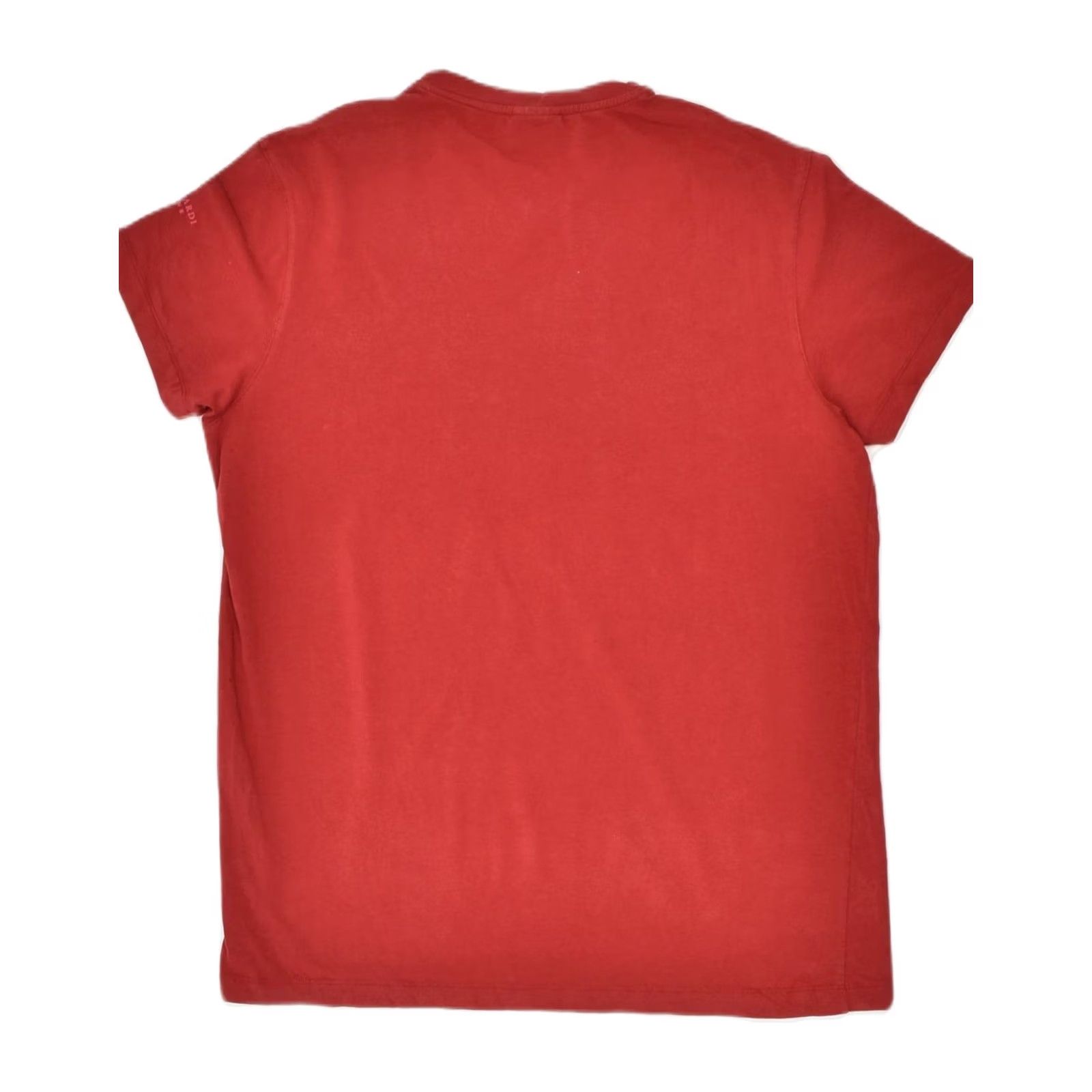Trussardi VINTAGE TRUSSARDI JEANS Womens T-Shirt Top XL UK 18 Red Cotton WM17 Size XL / US 12-14 / IT 48-50 - 2 Thumbnail