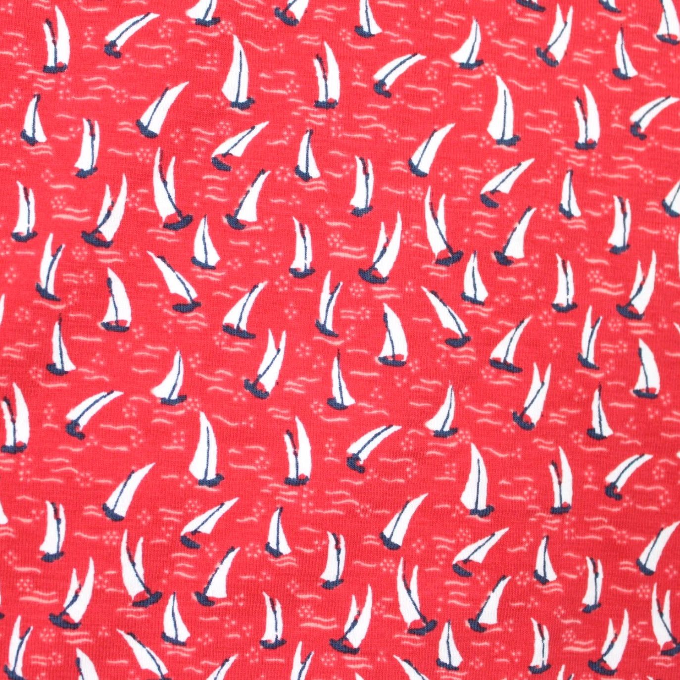 Cremieux Cremieux Classics Polo Shirt Mens Large Red Sailboat All Over Print Short Sleeve Shirt Size US L / EU 52-54 / 3 - 5 Thumbnail