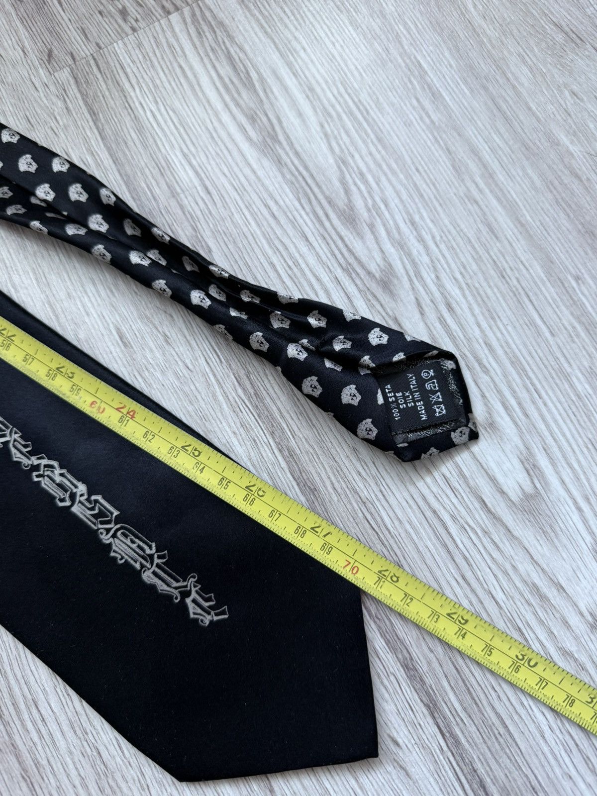 Versace Rare Gianni Versace logo silk tie Size ONE SIZE - 13 Thumbnail