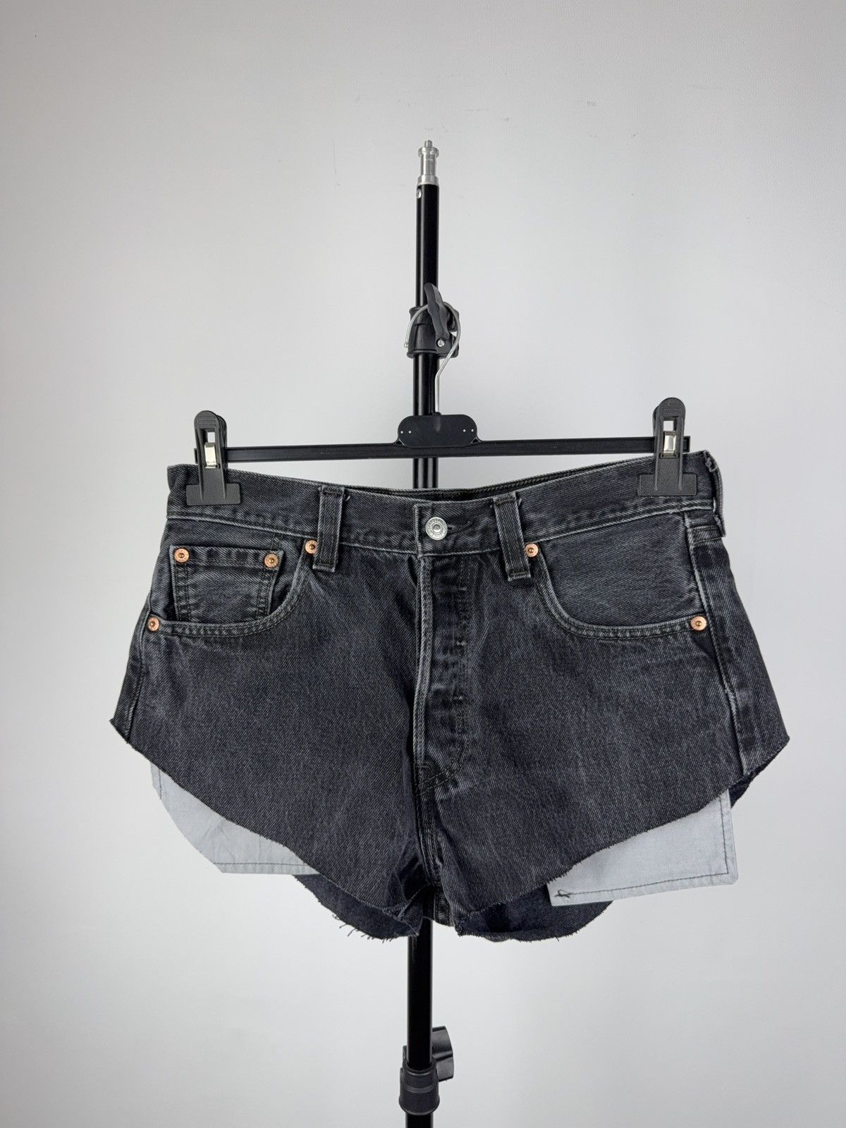 Levi's × Levi's Vintage Clothing × Vintage Vintage Levi’s 501 Black Denim Cutoff Shorts W30 Custom Size 30" / US 8 / IT 44 - 1 Thumbnail
