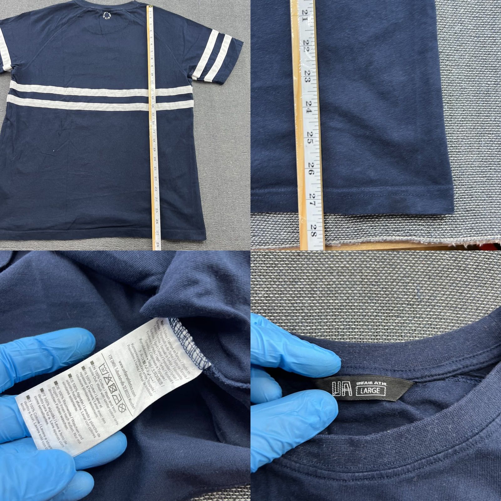 Vintage Unfair Athletics Polo Shirt Mens Large Blue Short Sleeves Size US L / EU 52-54 / 3 - 8 Thumbnail