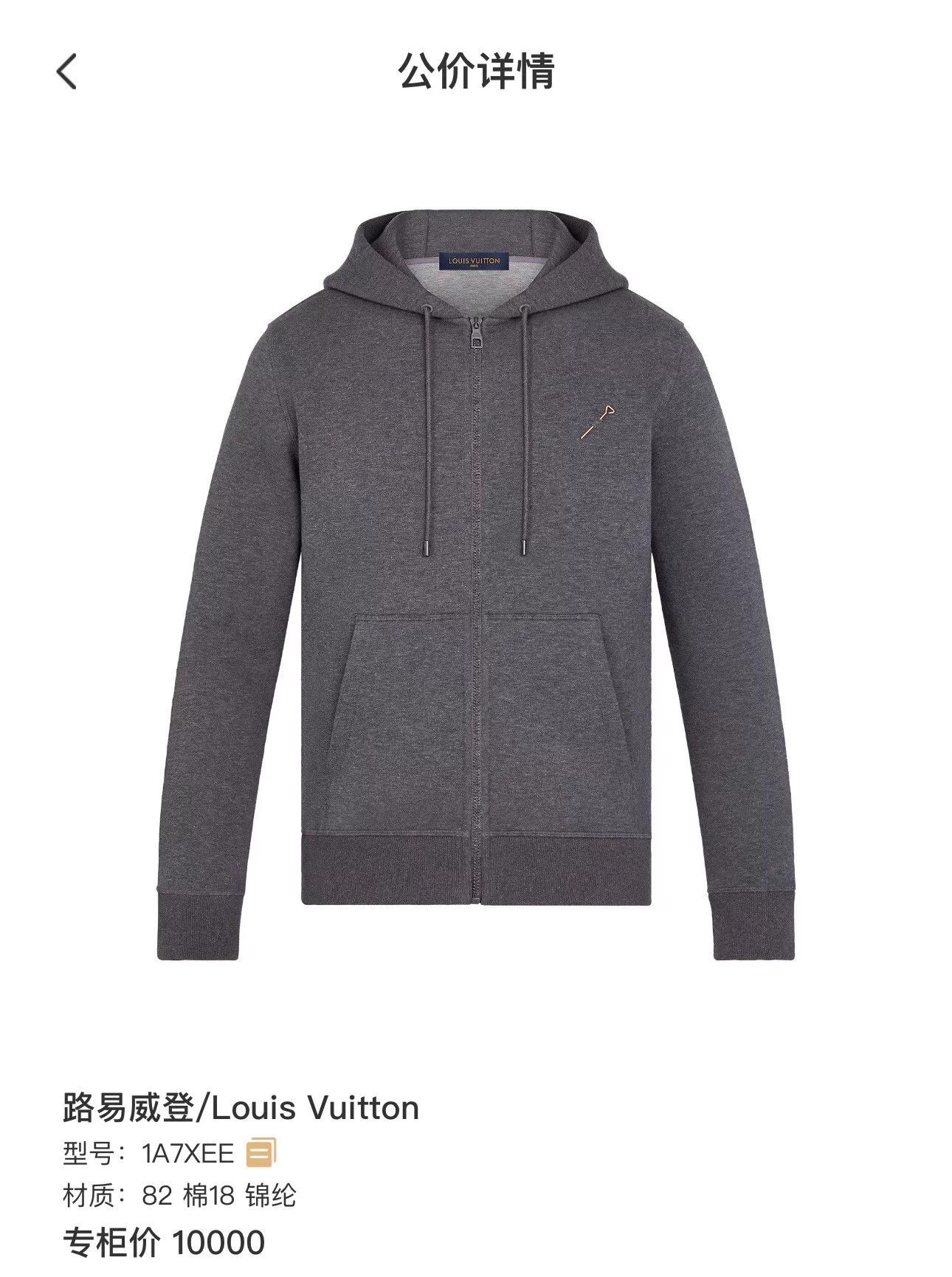 Louis Vuitton Louis Vuitton Gray Metal Pin Manual Logo Zip Hoodie S Size US S / EU 44-46 / 1 - 9 Thumbnail