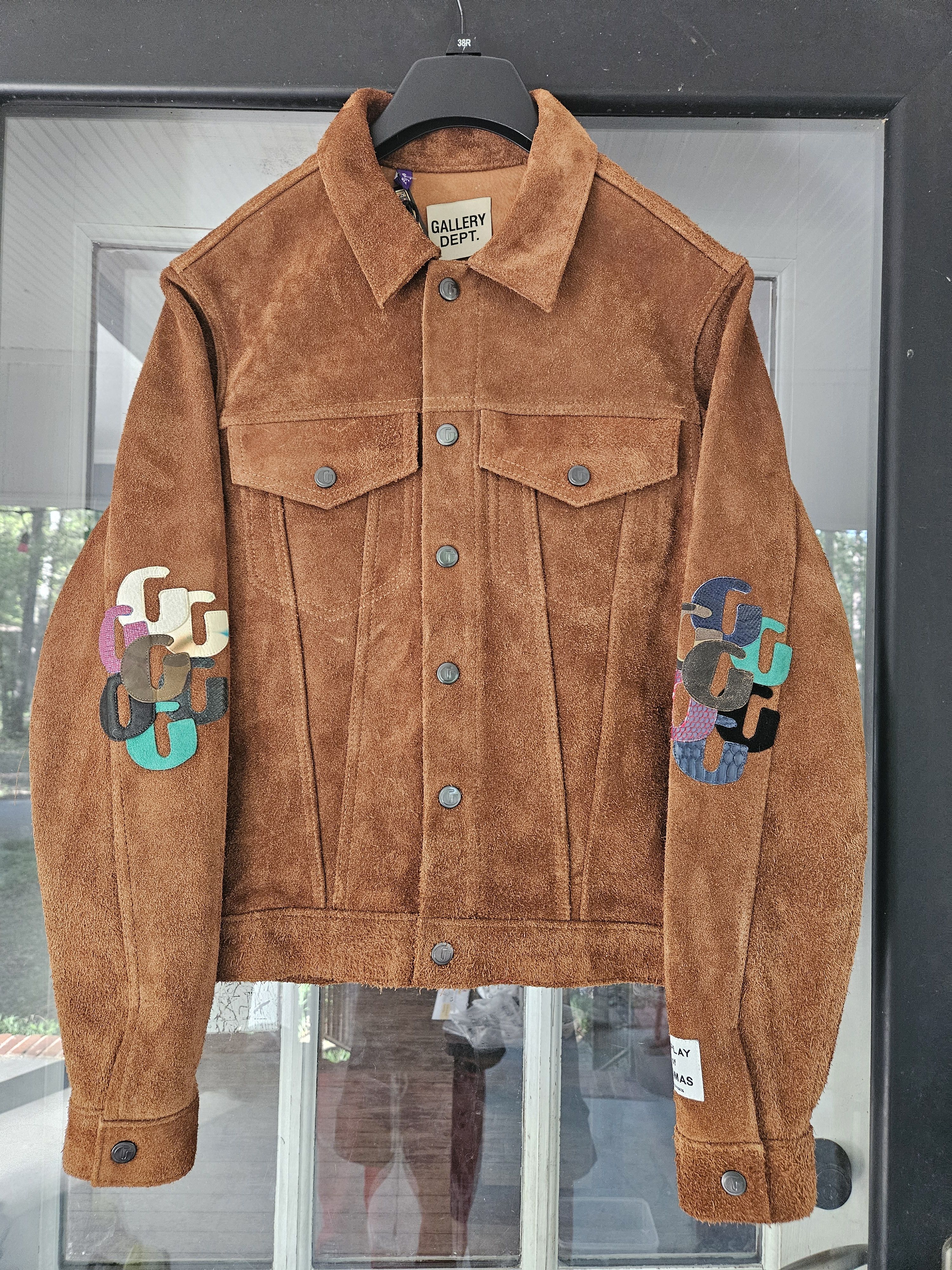 Gallery Dept. Rough Out Andy G Patch Western Beige Leather Jacket Size US S / EU 44-46 / 1 - 1 Thumbnail