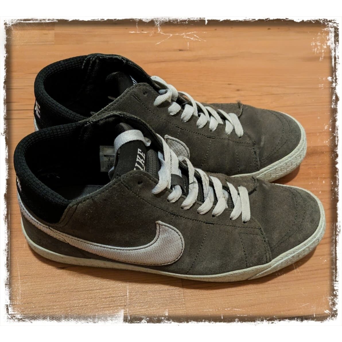 Nike 2012 Nike Blazer Mid LR Armory Shoes Grey/White Men's Size 8 Size US 8 / EU 41 - 2 Preview