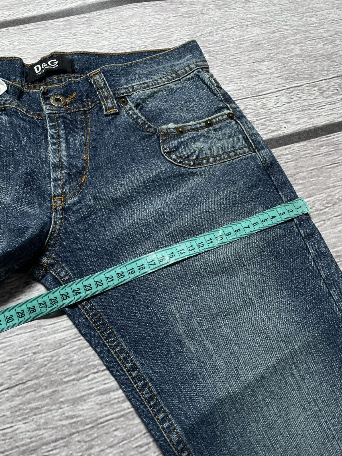 Dolce & Gabbana Dolce & Gabbana Vintage Archive Skull Flared Jeans Size 27" / US 4 / IT 40 - 17 Thumbnail
