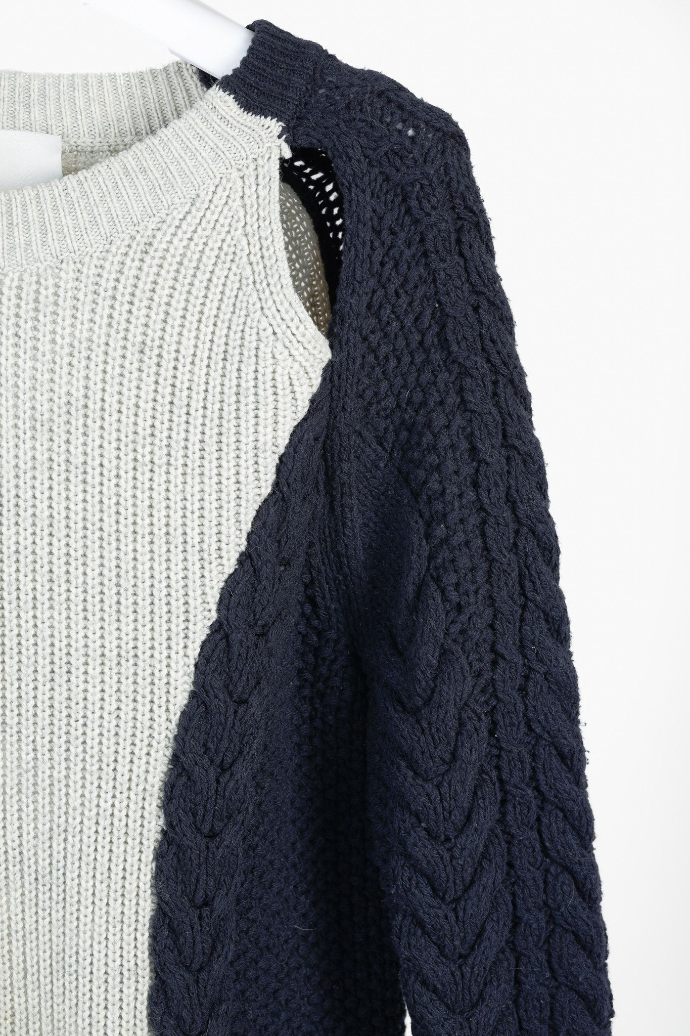 3.1 Phillip Lim 3.1 Phillip Lim AW/12 Runway Cable-Knit Cutout Sweater Size M / US 6-8 / IT 42-44 - 5 Thumbnail