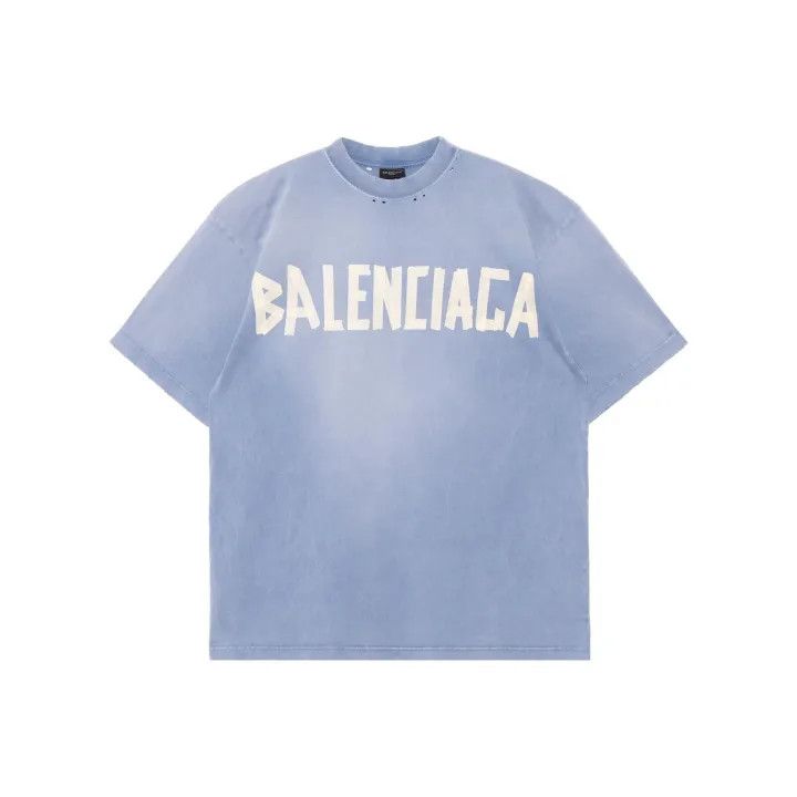 Balenciaga Balenciaga Faded Logo T-Shirt Short Sleeve 0079 Size US M / EU 48-50 / 2 - 1 Thumbnail