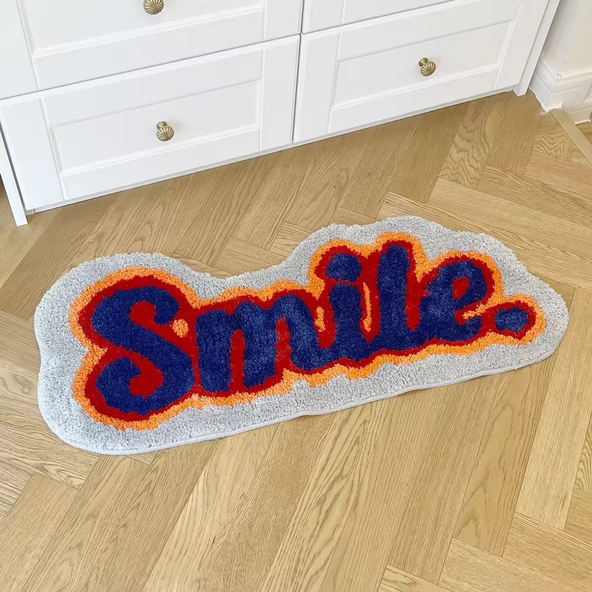 Handmade Smile Home Decoration Fluffy Rug Carpet Size ONE SIZE - 1 Thumbnail