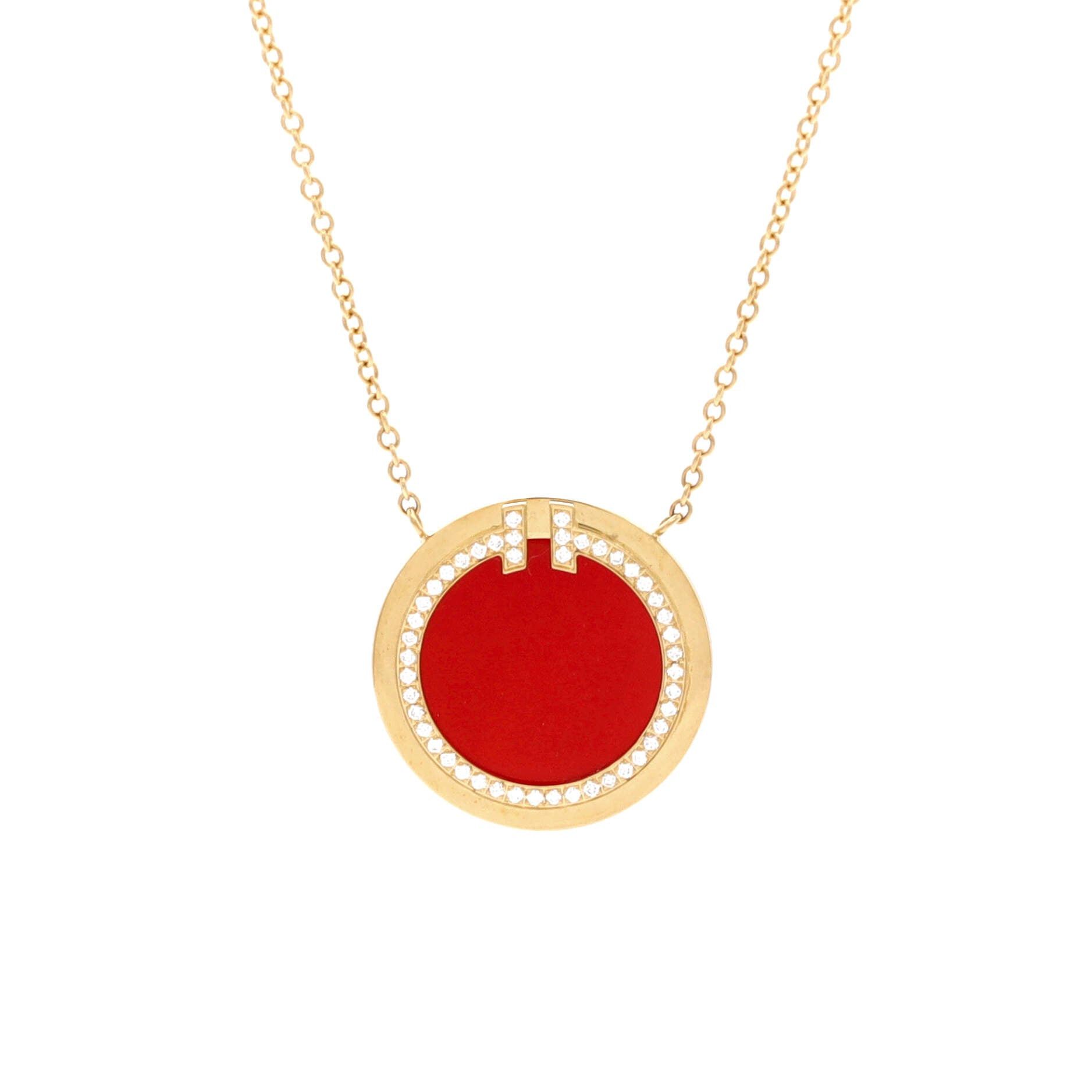 Tiffany & Co. T Circle Pendant Necklace Size ONE SIZE - 1 Thumbnail
