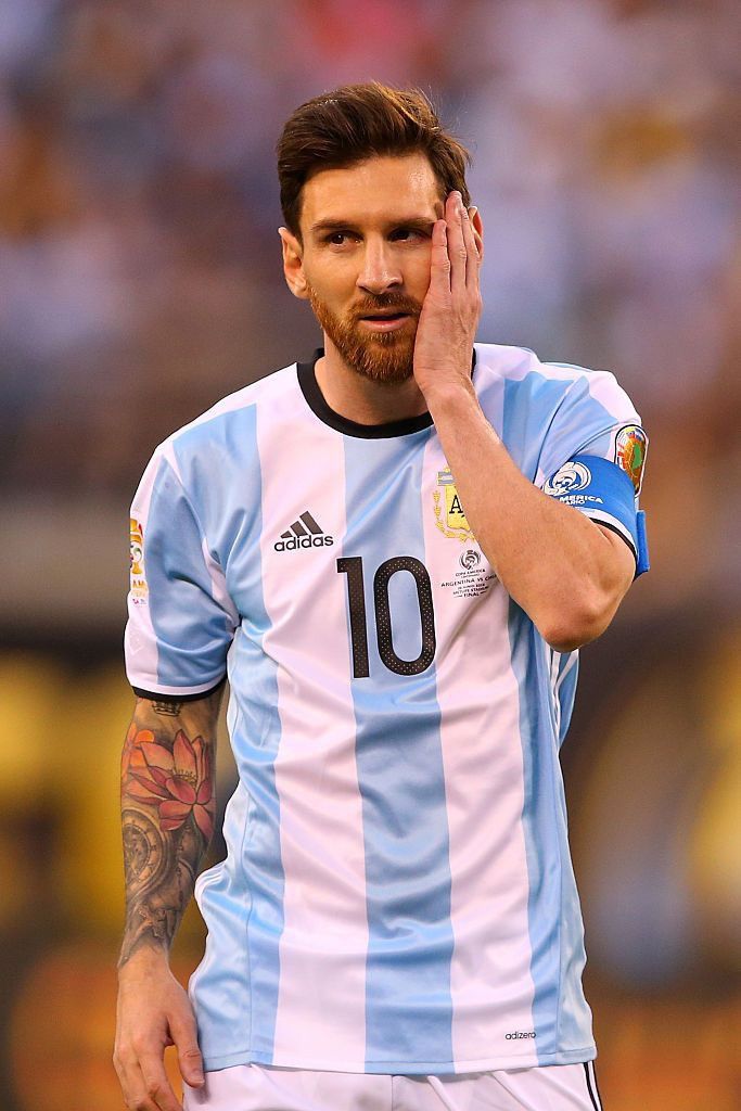 Adidas ARGENTINA ADIDAS 2016 COPA AMERICA FOOTBALL JERSEY #10 MESSI Size US L / EU 52-54 / 3 - 11 Thumbnail