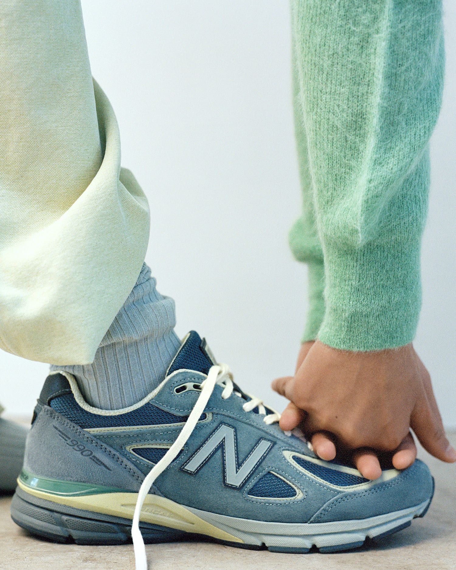 Auralee × New Balance 💚 Auralee x New Balance 990v4 MADE in USA Blue US 11 NEW Size US 11 / EU 44 - 3 Thumbnail