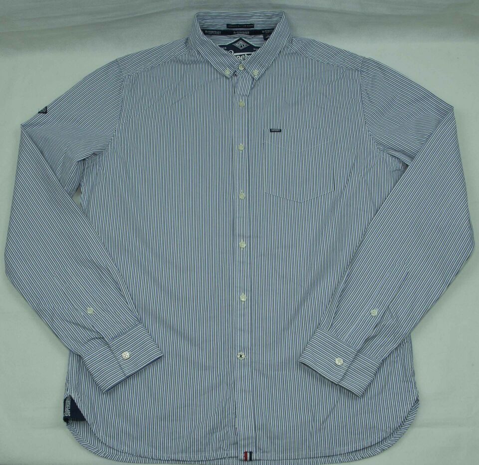Superdry SUPERDRY SHIRT LONG SLEEVE COTTON SIZE L Size US L / EU 52-54 / 3 - 3 Thumbnail