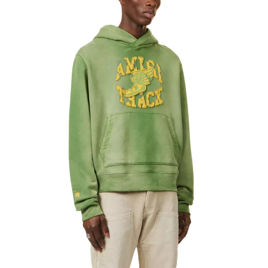 Amiri o1mle0426 Amiri Track Hoodie in Green Size US XXL / EU 58 / 5 - 3 Thumbnail