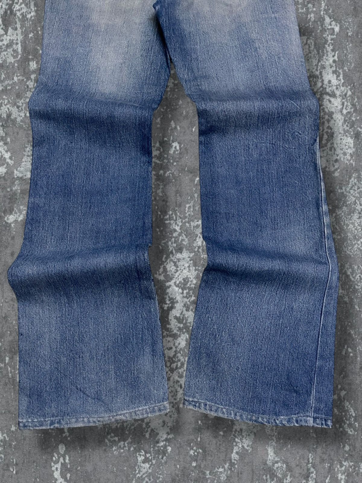 Big John Vintage Designer Big John Talon Zip Flared Distressed Denim Size US 28 / EU 44 - 11 Thumbnail