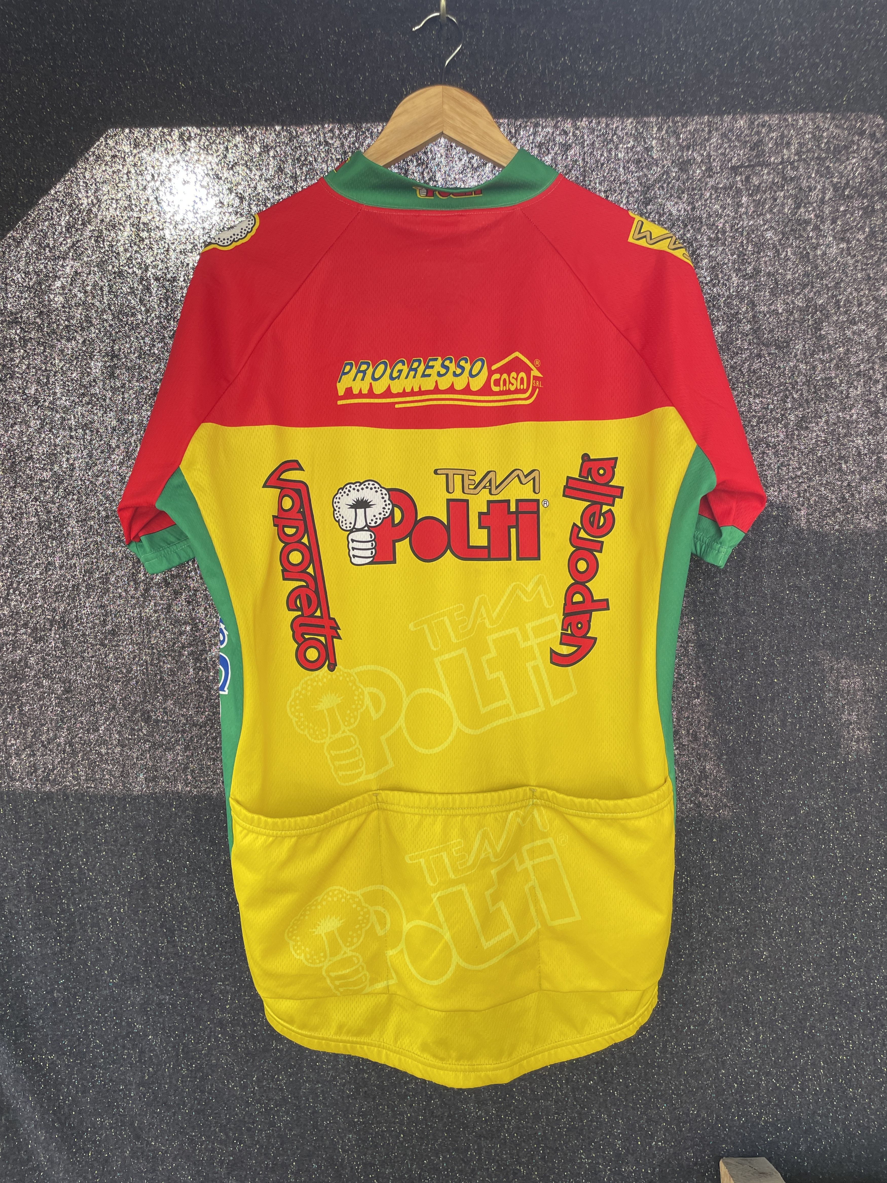 Other SMS Santini Team Polti Vintage 90's Cycling Jersey Size 4XL Size US XXL / EU 58 / 5 - 2 Thumbnail