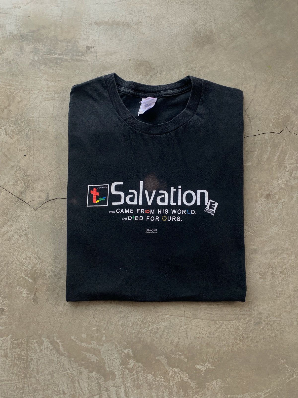 Vintage Vintage ‘05 Salvation PlayStation Y2K gamer Jesus shirt Size US XXL / EU 58 / 5 - 2 Thumbnail