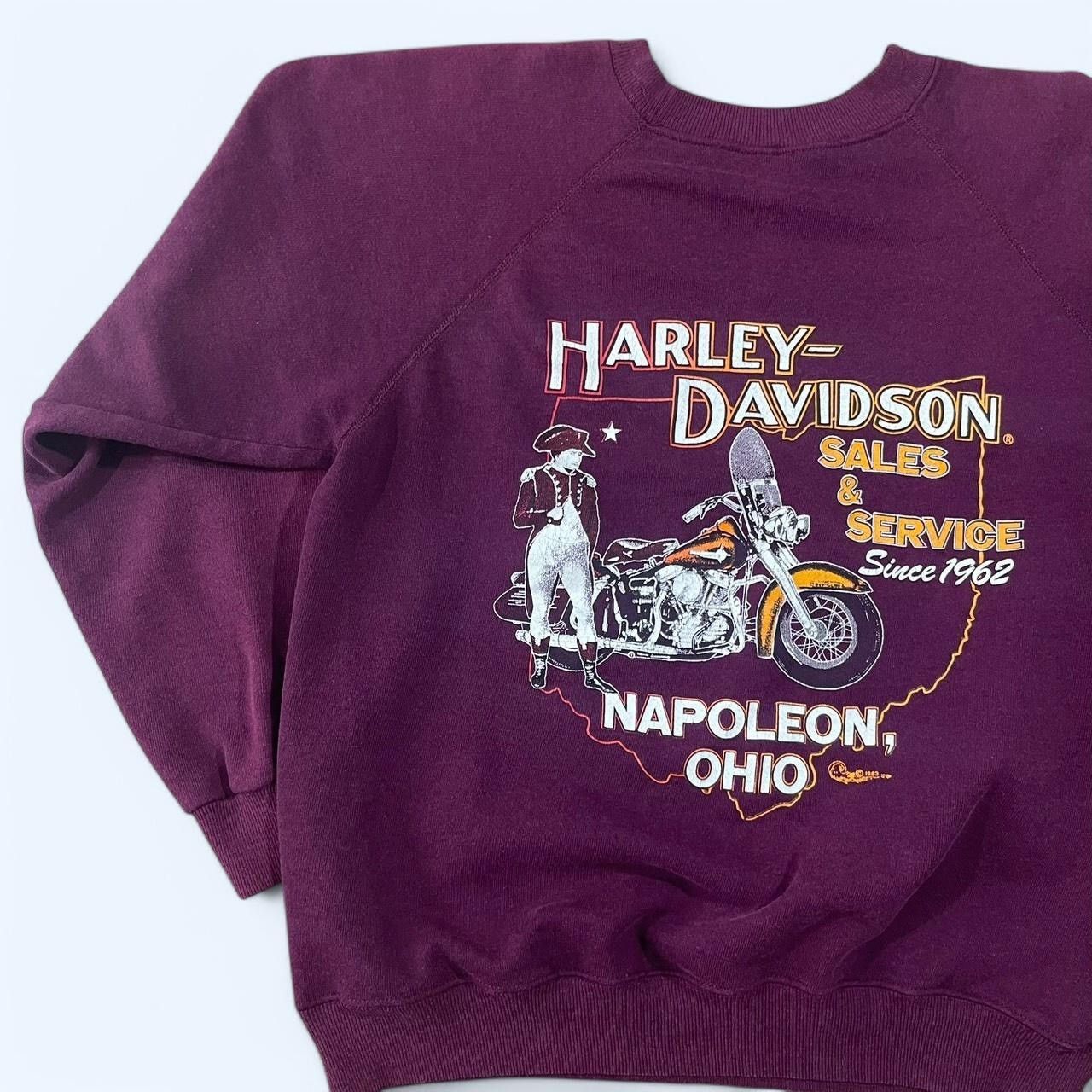 Hanes × Harley Davidson × Vintage Vintage 1988 Harley Davidson Passion Sweatshirt Size US M / EU 48-50 / 2 - 5 Thumbnail