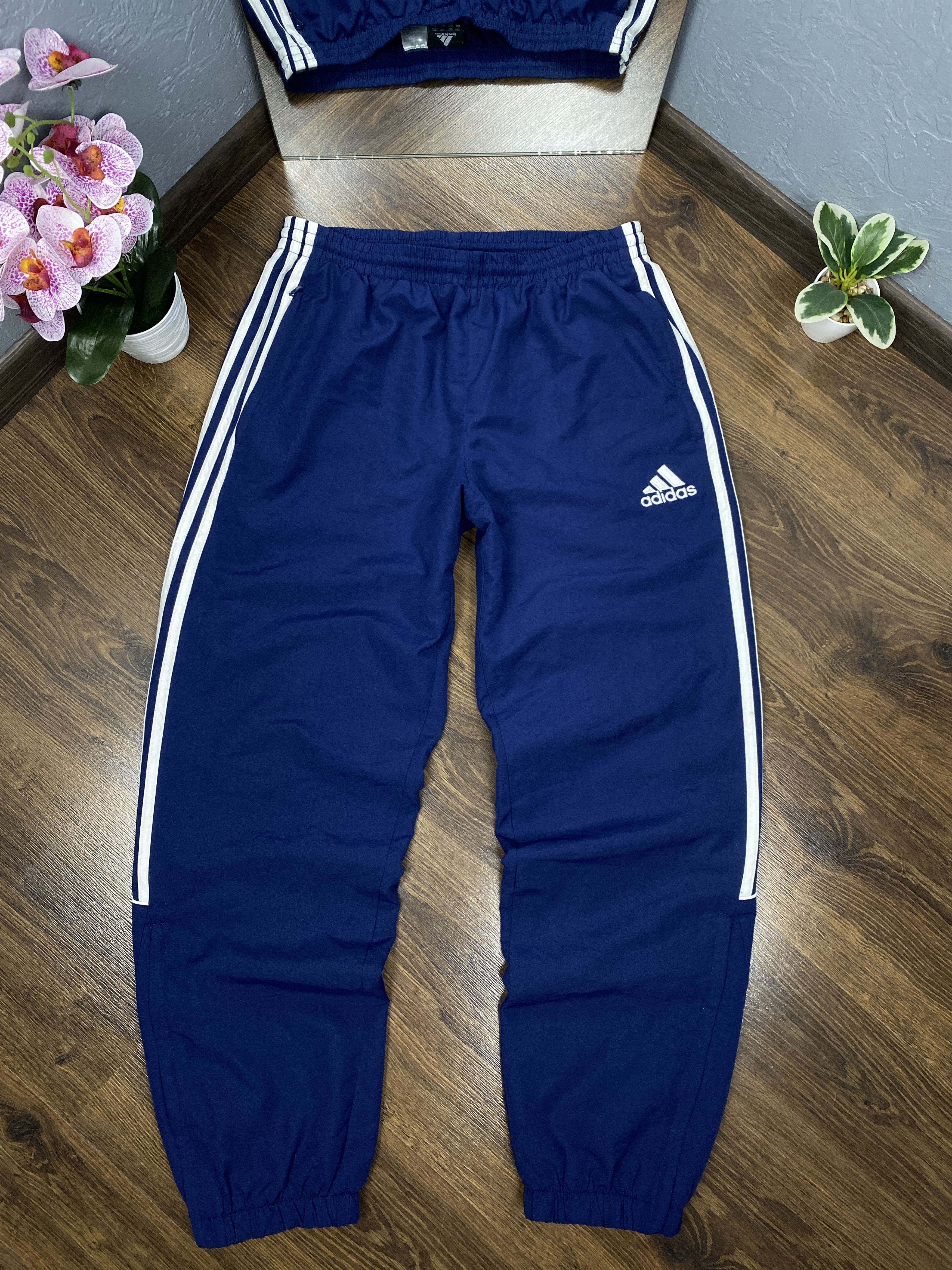 Adidas × Vintage Adidas vintage baggy parachute nylon track pants y2k Size US 34 / EU 50 - 1 Thumbnail