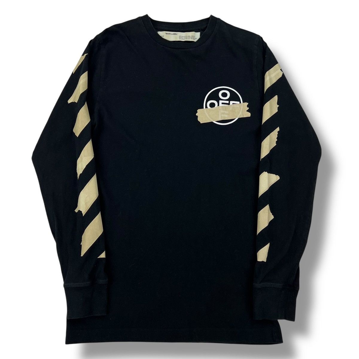 Off-White Tape Arrows Black Long Sleeve T Shirt