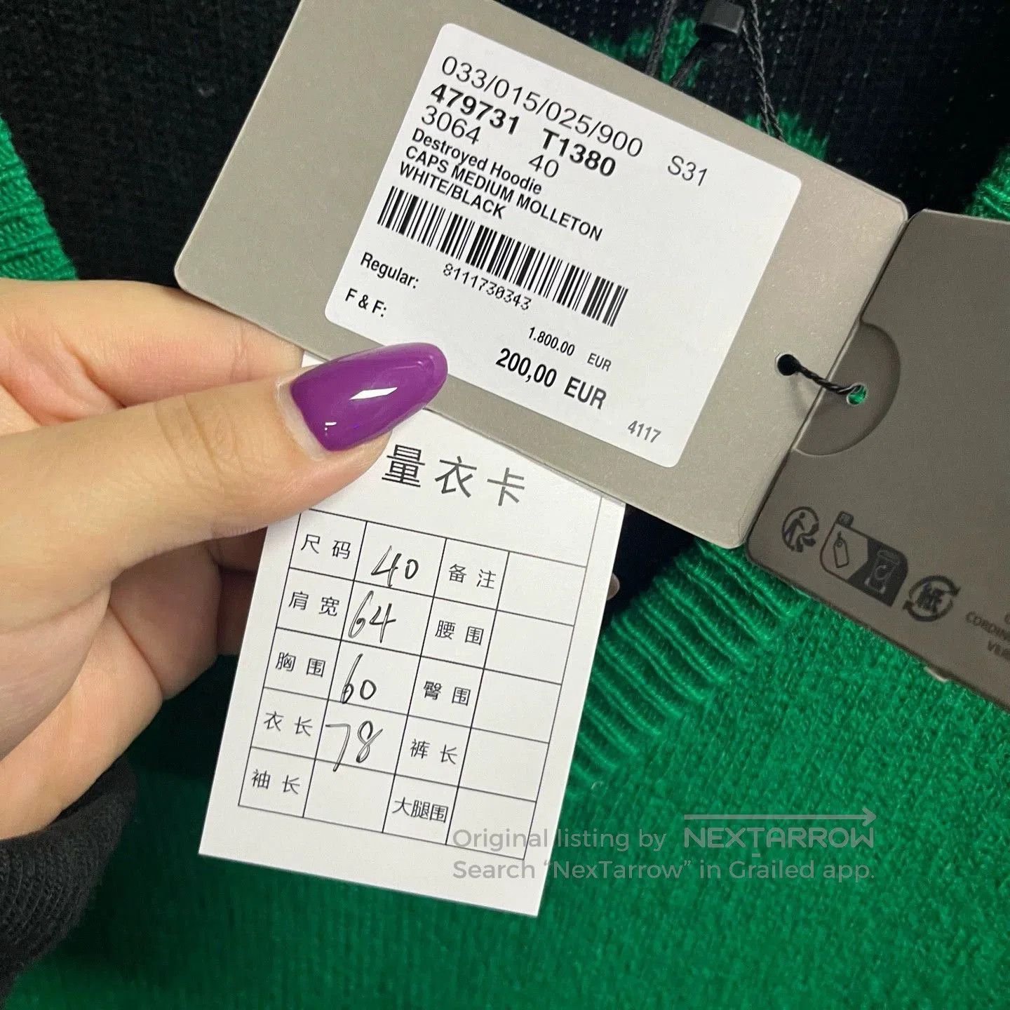 Balenciaga green v. Size US M / EU 48-50 / 2 - 3 Thumbnail