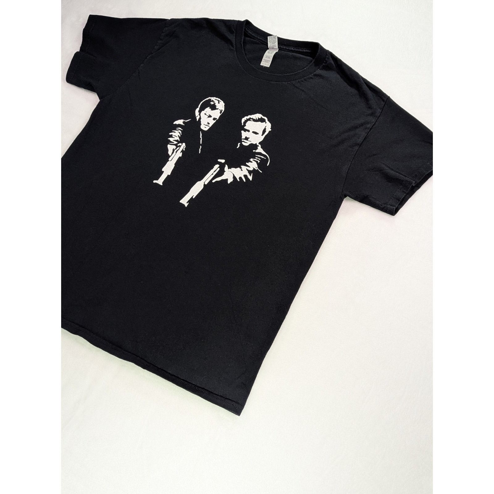 Gildan VTG Sz Large Black Lightly Faded TShirt Movie Promo 99/Y2K Size US L / EU 52-54 / 3 - 3 Thumbnail