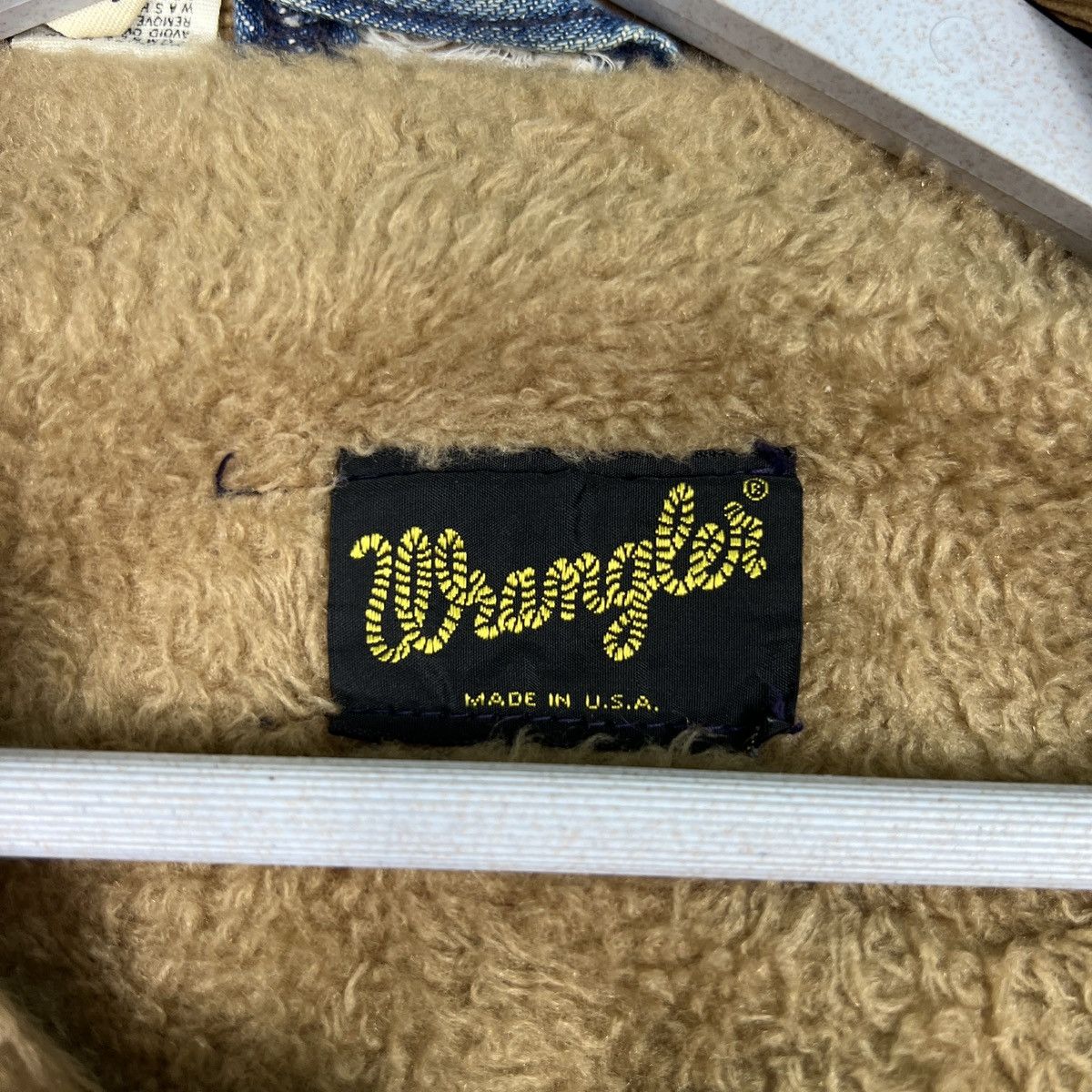 Vintage 🔥 VINTAGE WRANGLER SHEARLING TRUCKER JACKET MADE IN USA Size US M / EU 48-50 / 2 - 16 Thumbnail