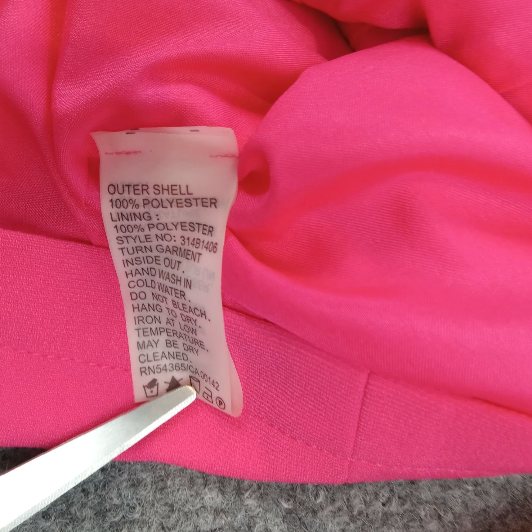Vintage Peter Nygard Womens Pink Mid-Length Coat Jacket Size 16 Long Sleeve Office Casual Full Zip Size XXL / US 16-18 / IT 52-54 - 6 Thumbnail