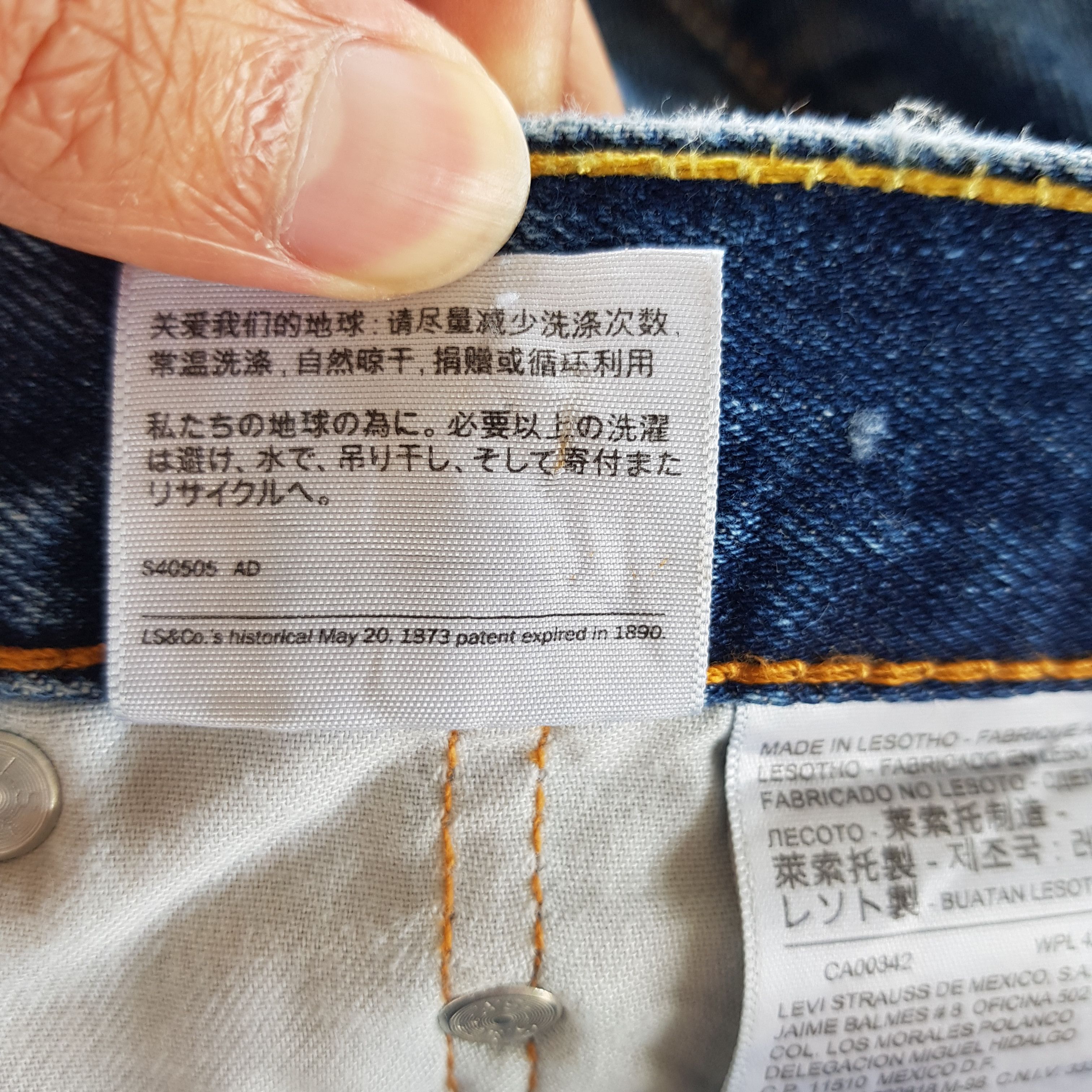 Levi's Vintage Dirty Levis 505 Jeans Released Hem Levi's Denim Size US 34 / EU 50 - 11 Thumbnail