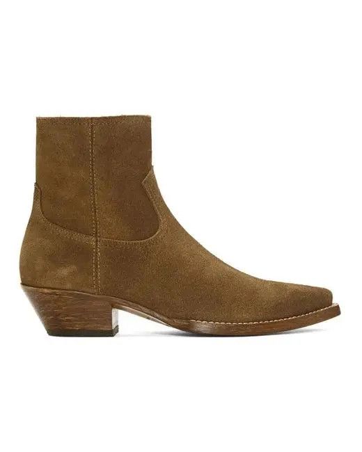 Saint Laurent Paris o1s1wg110724 Lukas Boots in Suede in Brown Size US 6 / EU 39 - 1 Preview