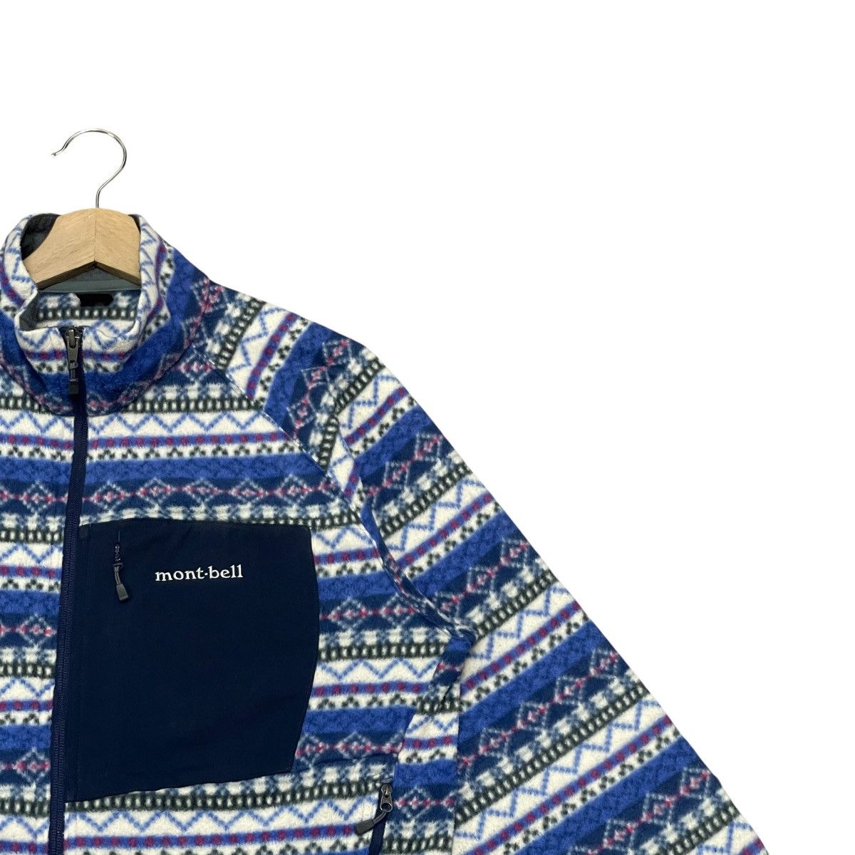 Montbell Vintage Mont-Bell Climaplus100 Print Fleece Sherpa Jacket Size US L / EU 52-54 / 3 - 2 Thumbnail