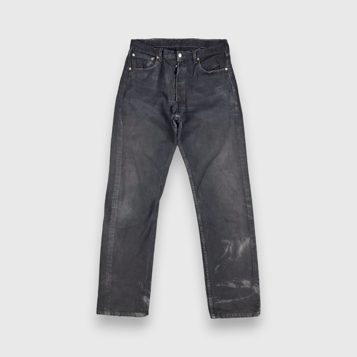 Levi's Vintage 90s Ripped Levis 501 Earth Tone Jeans-J1414 Size US 34 / EU 50 - 1 Thumbnail