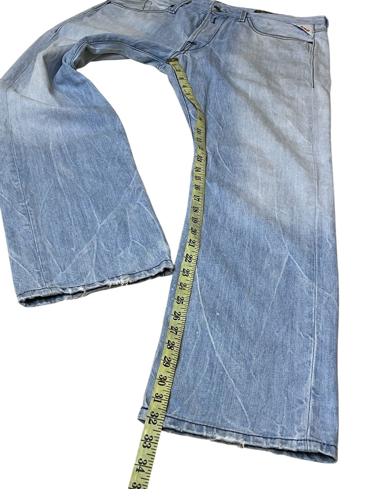 Replay SICK🔥REPLAY ASOLO ITALY STRAIGHT CUT BLUE JEANS Size US 35 - 15 Thumbnail