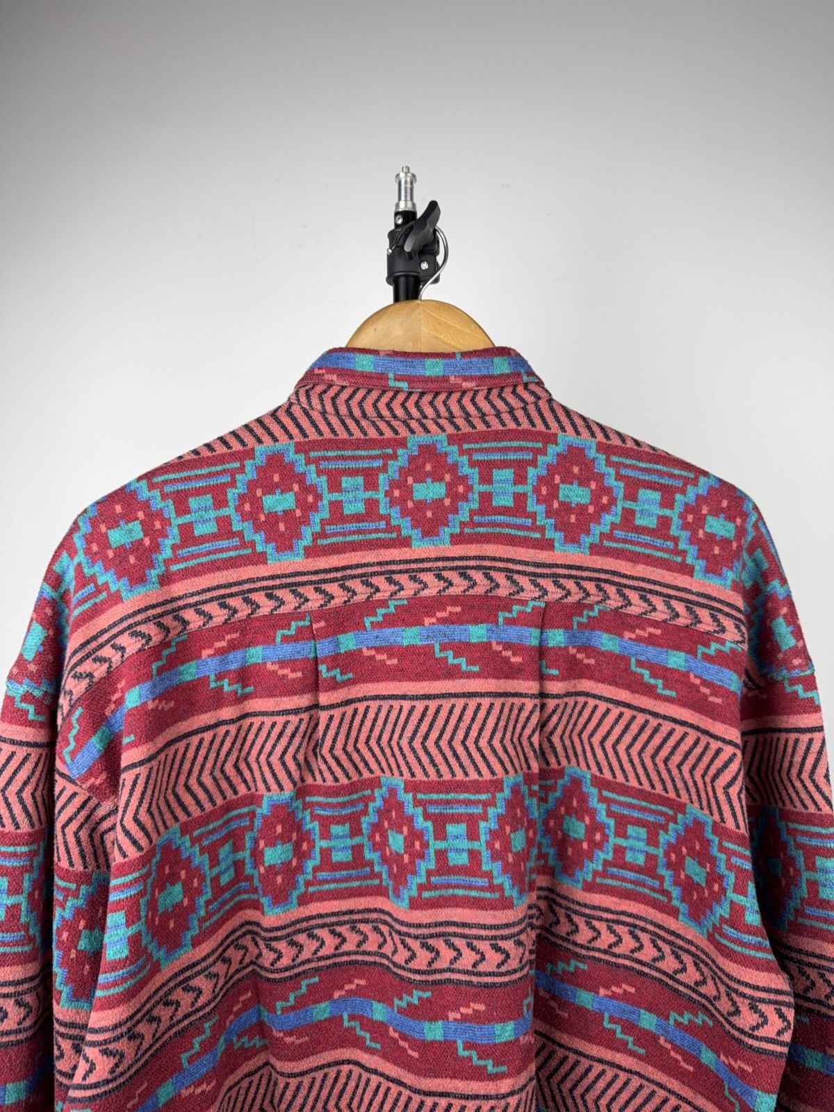 Vintage Vintage 90s Western USA Aztec Tribal Print Button Up Shirt Size US XL / EU 56 / 4 - 8 Thumbnail
