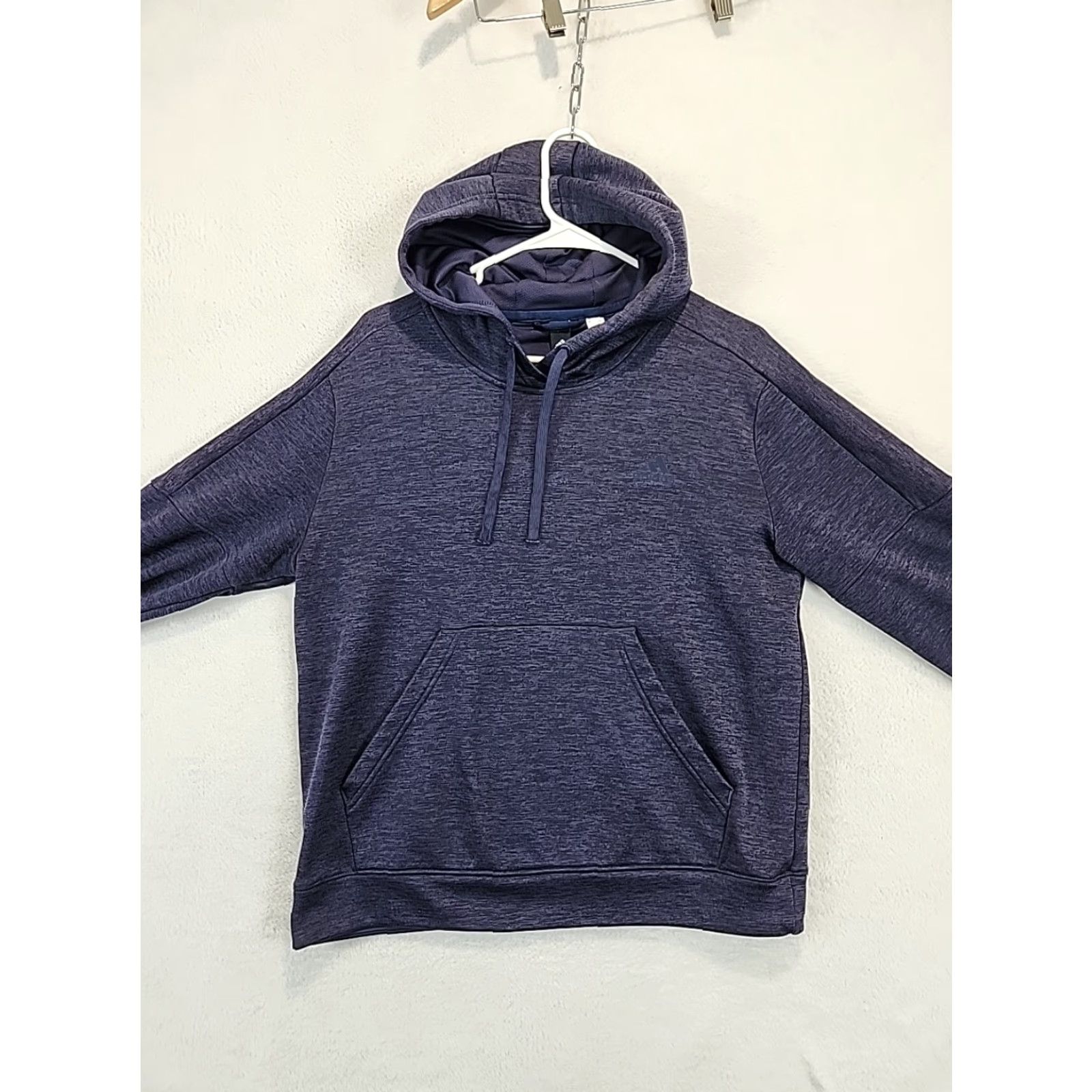 Adidas adidas TI Fleece Pull Over Hoodie Womens L Navy Blue CF0059 Soccer Sweatshirt Size L / US 10 / IT 46 - 3 Thumbnail