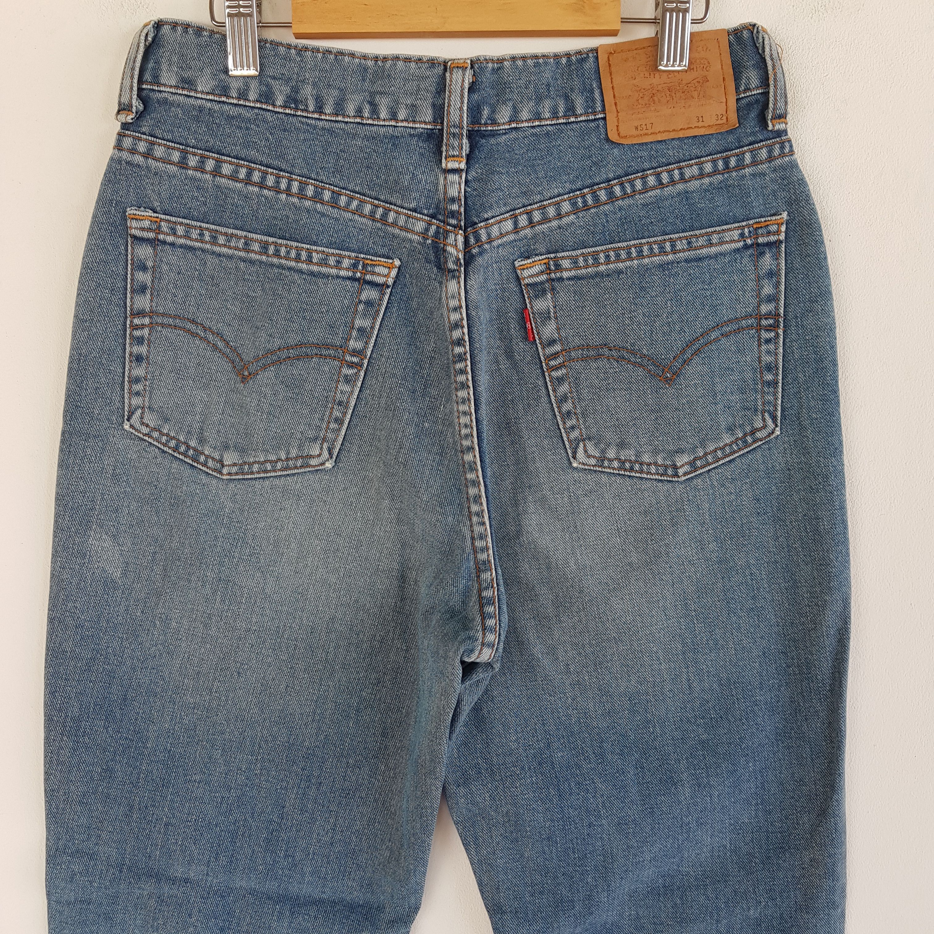 Levi's × Vintage Vintage Levis Jeans Flare Levis 517 Denim Boot Cut Pants Size 26" / US 2 / IT 38 - 4 Thumbnail